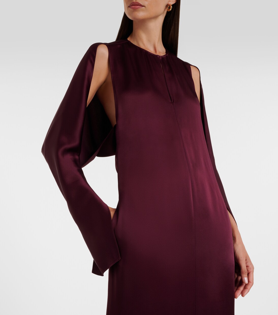 Robe midi en satin | Stella McCartney