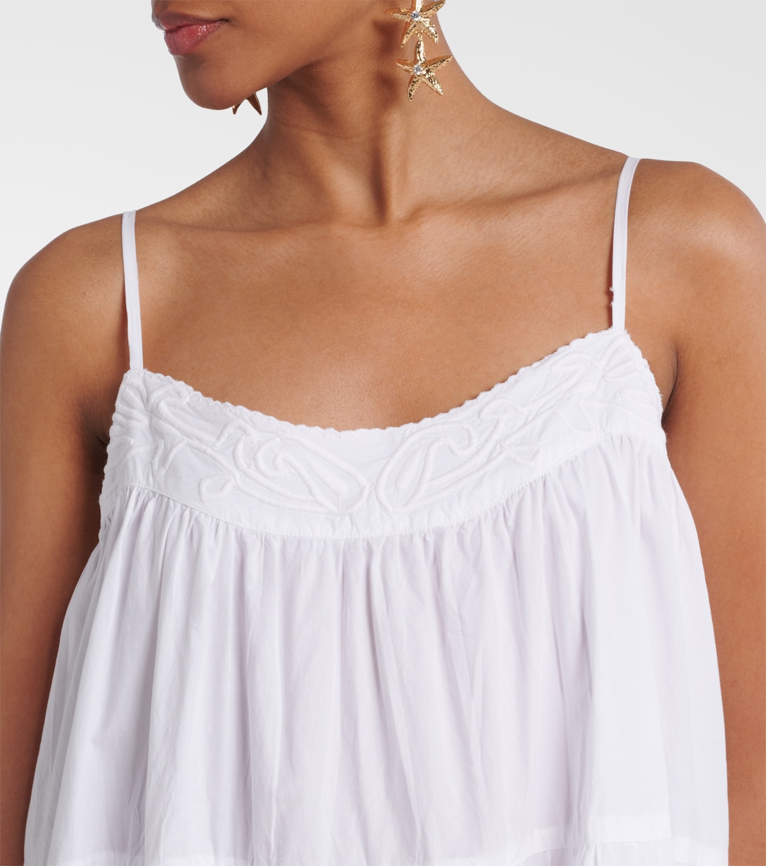 Robe brodée en coton | Juliet Dunn