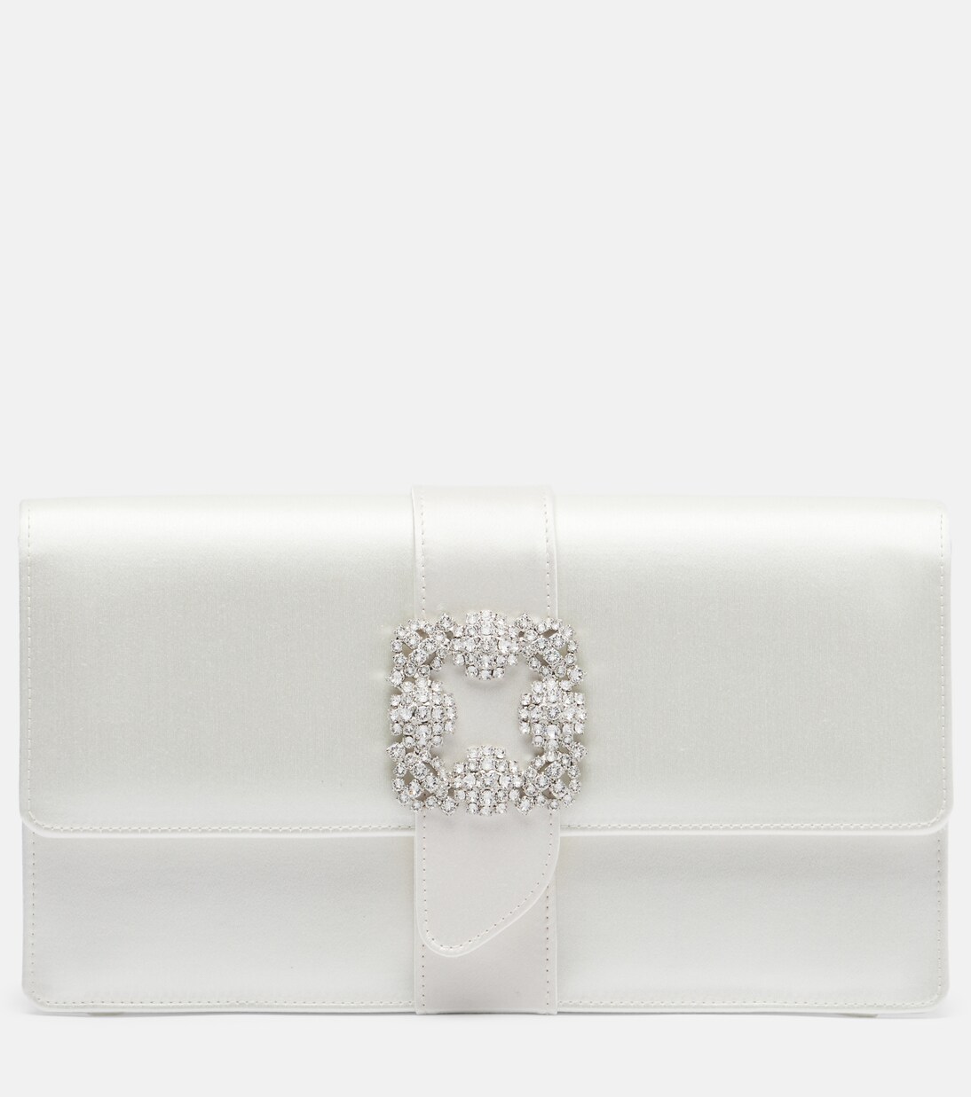 Capri embellished satin clutch | Manolo Blahnik