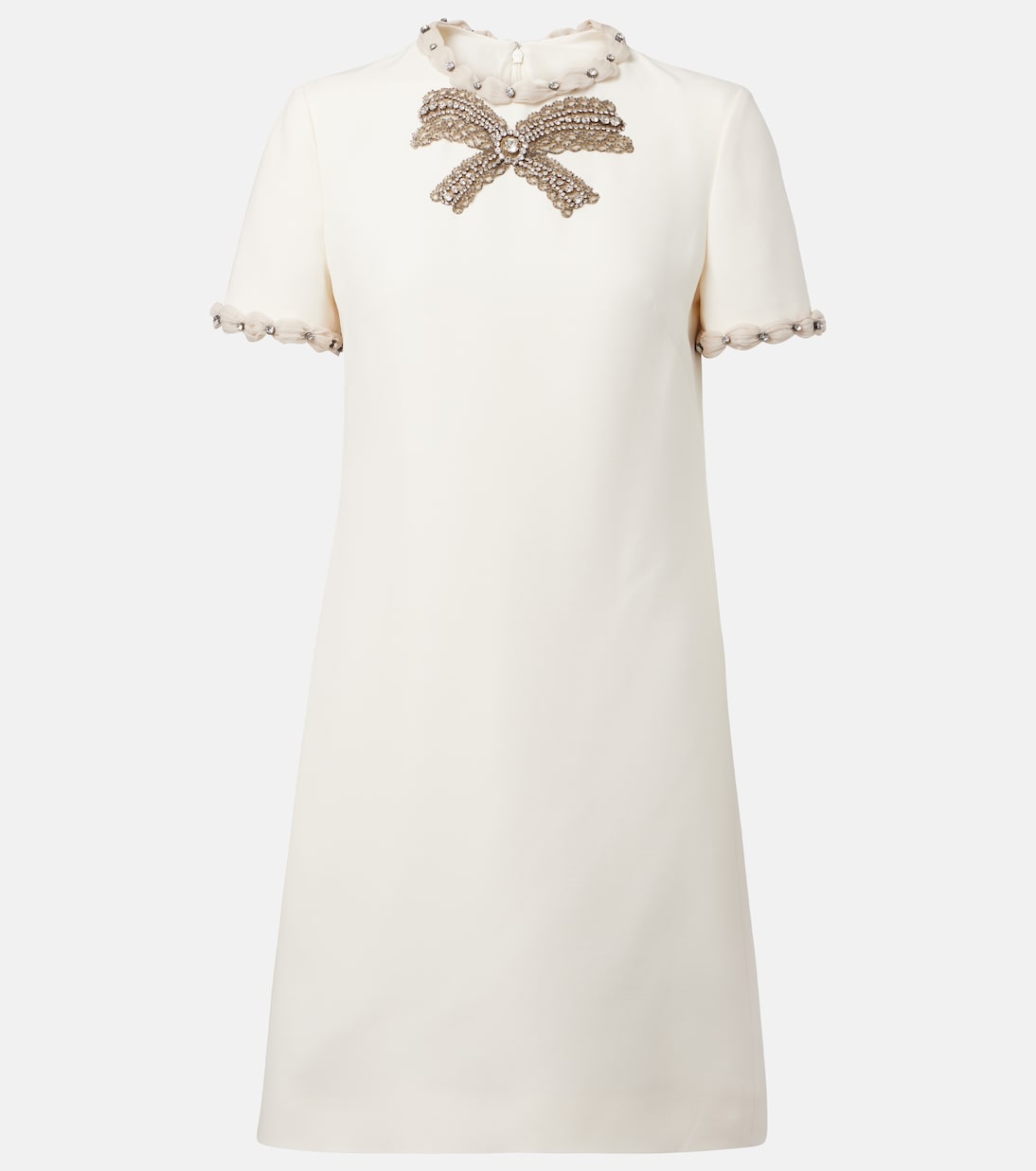 Embellished wool and silk minidress | Valentino