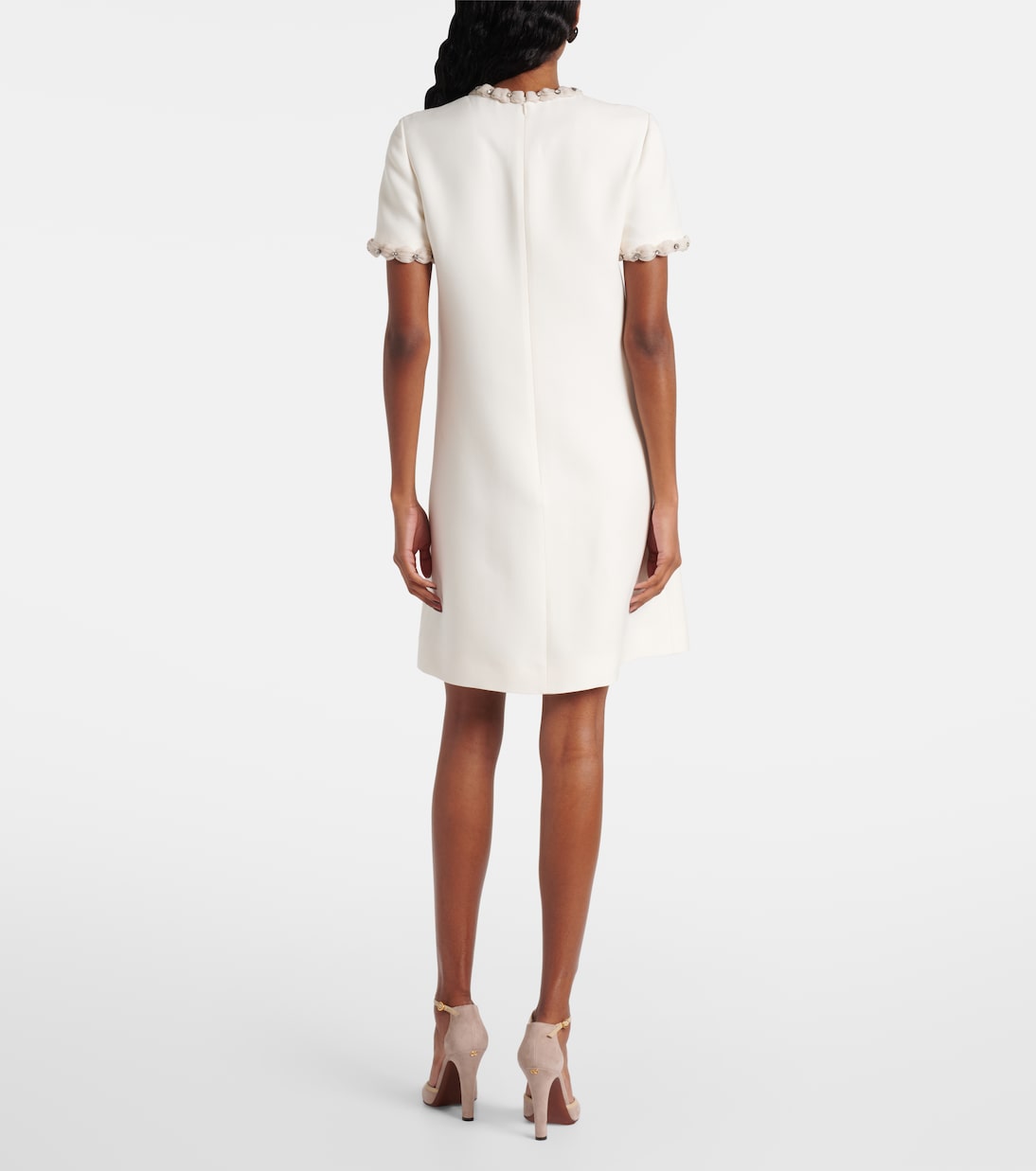 Embellished wool and silk minidress | Valentino