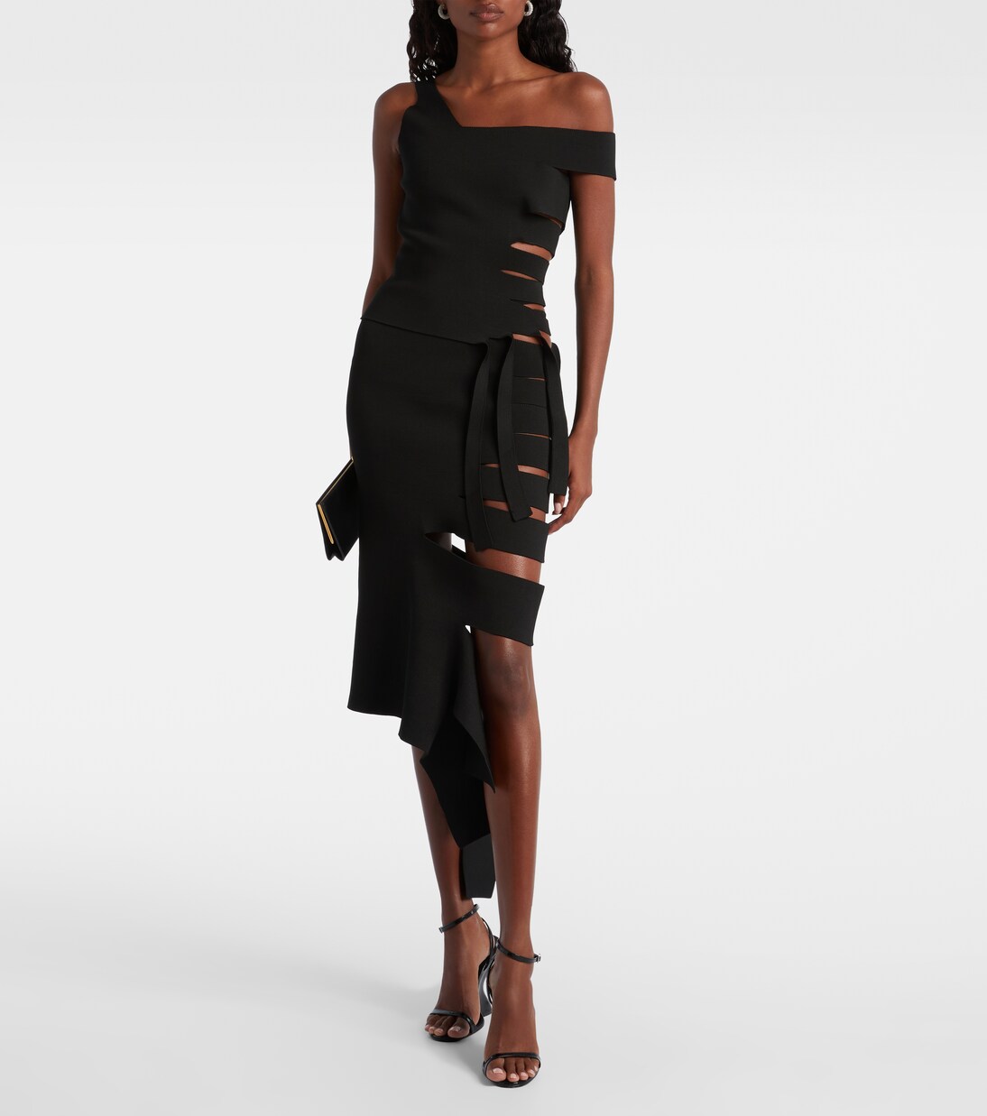 Asymmetric cut-out top | Mugler