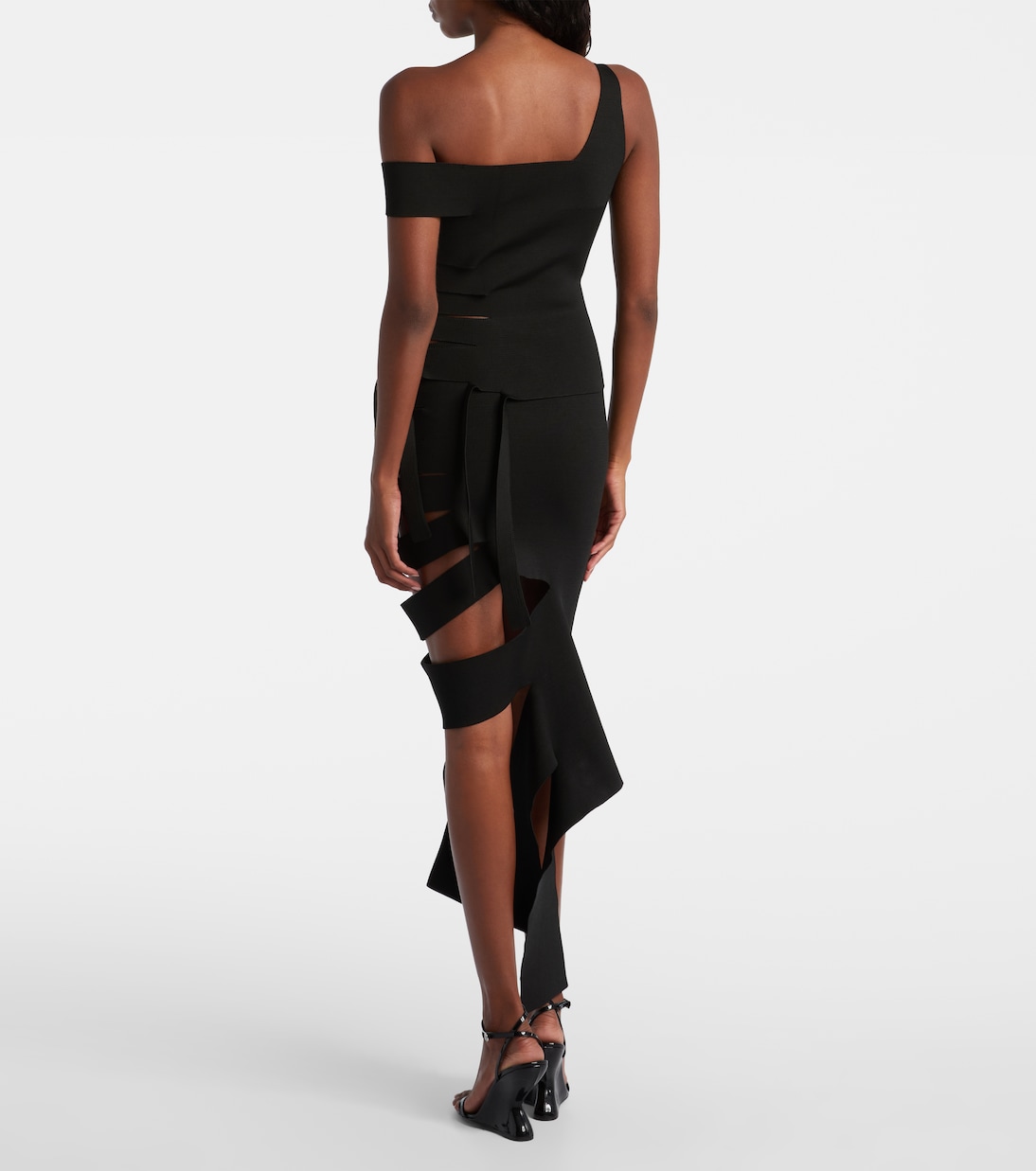 Asymmetric cut-out top | Mugler