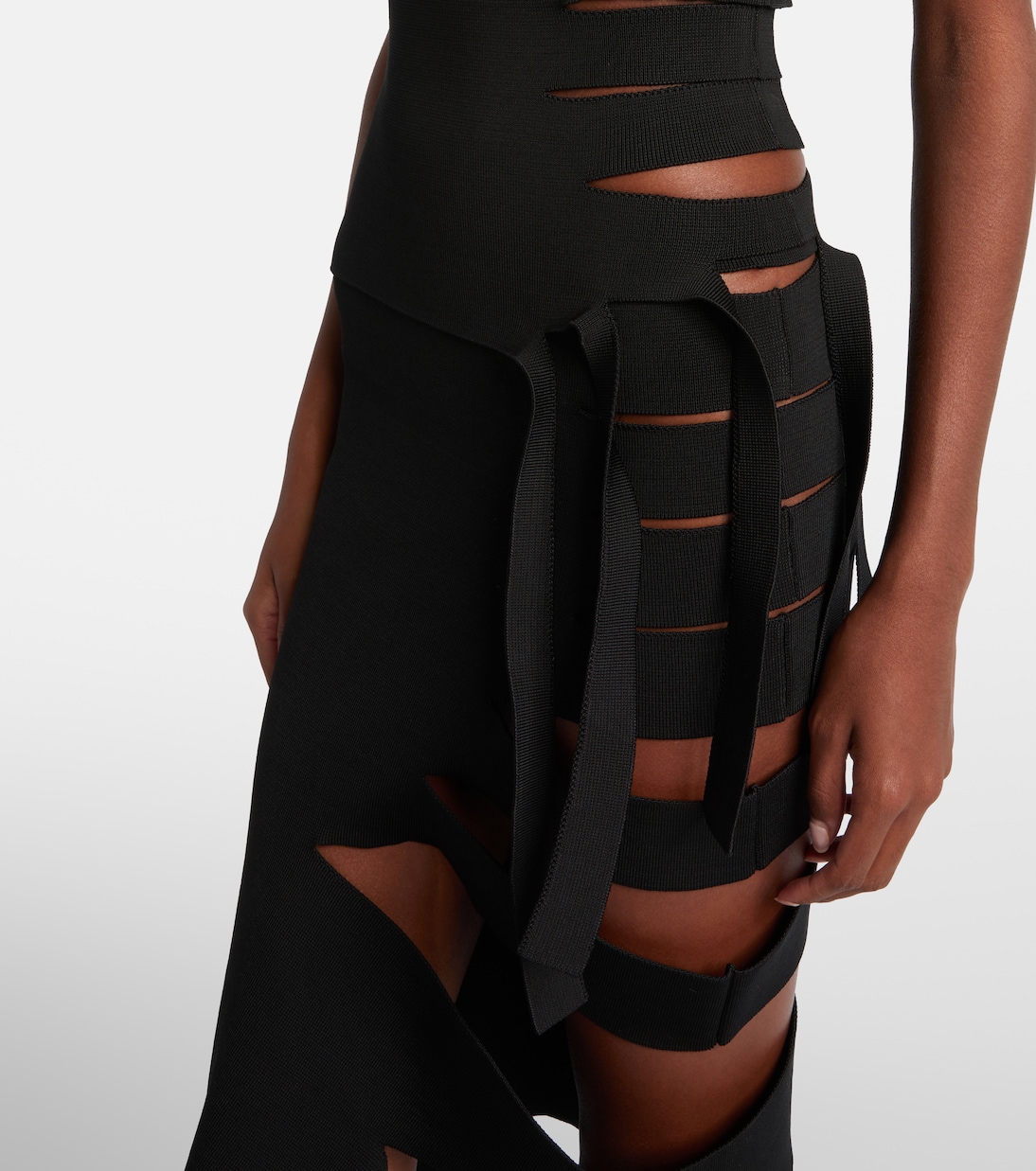 Asymmetric cut-out top | Mugler