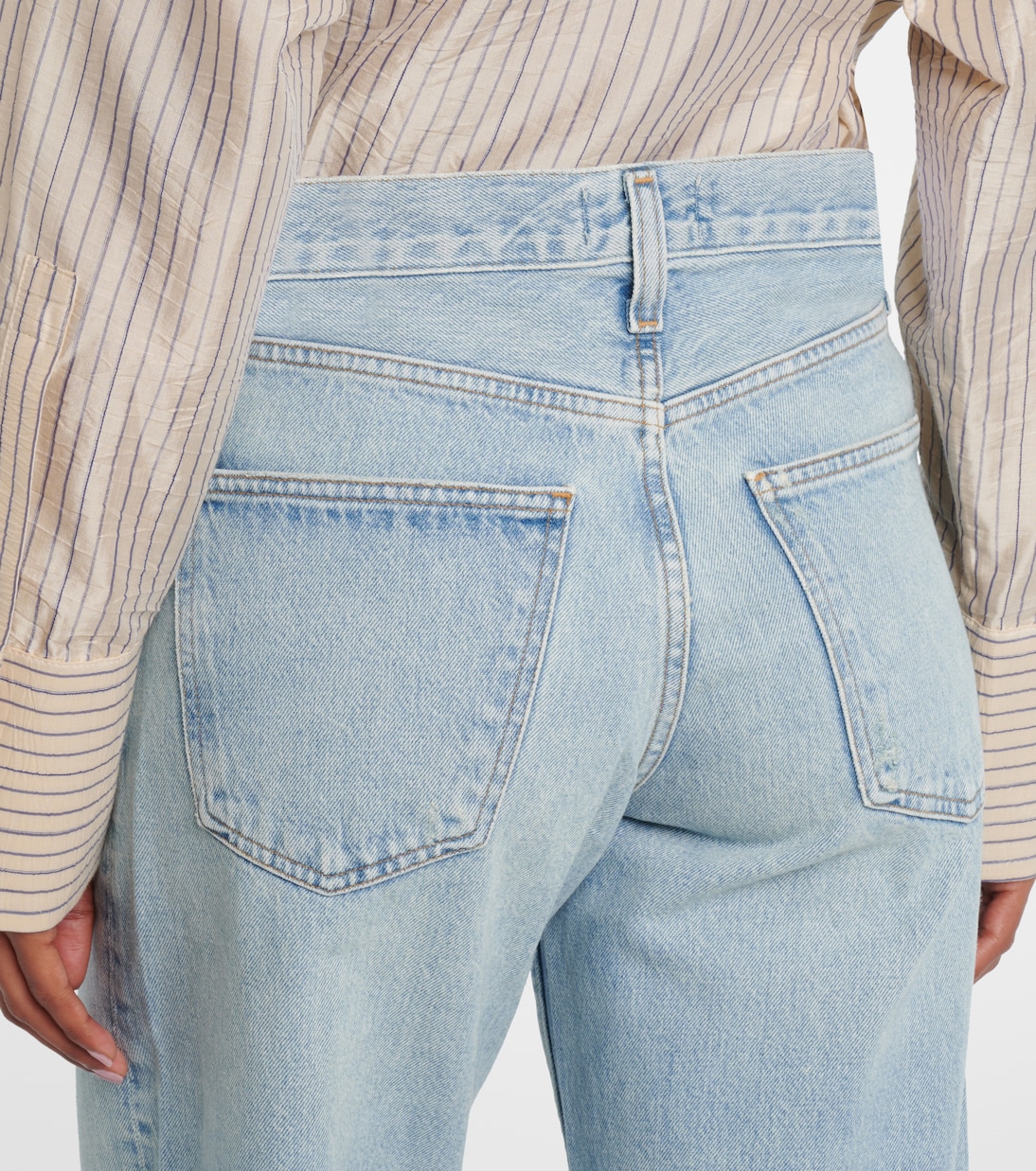 Jeans a gamba larga cropped Arc | Agolde