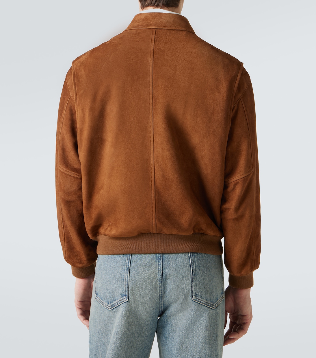 Embossed suede blouson | Miu Miu