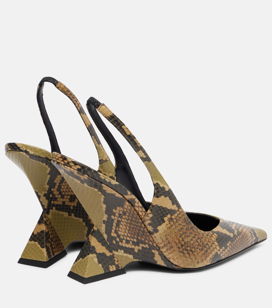Slingback-Mules Cheope 105 aus Leder | The Attico