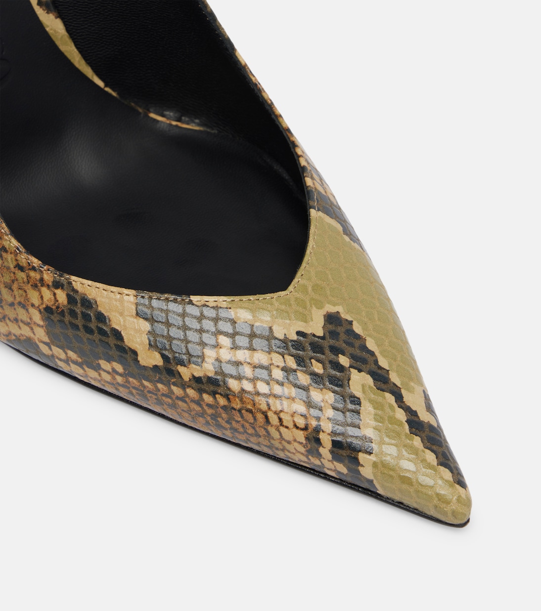 Slingback-Mules Cheope 105 aus Leder | The Attico