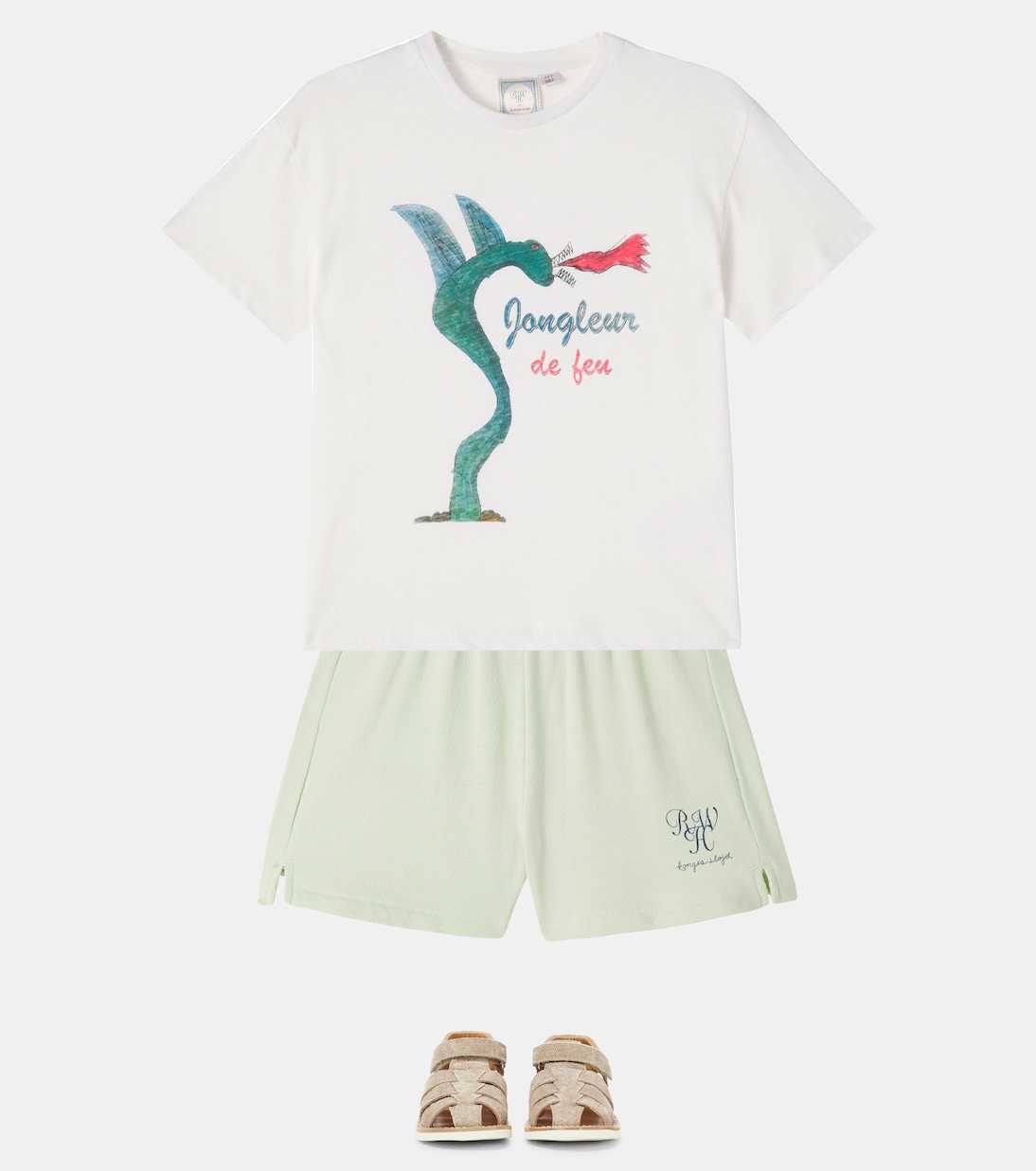 x RHW Jongleur cotton and linen T-shirt | Konges Sløjd