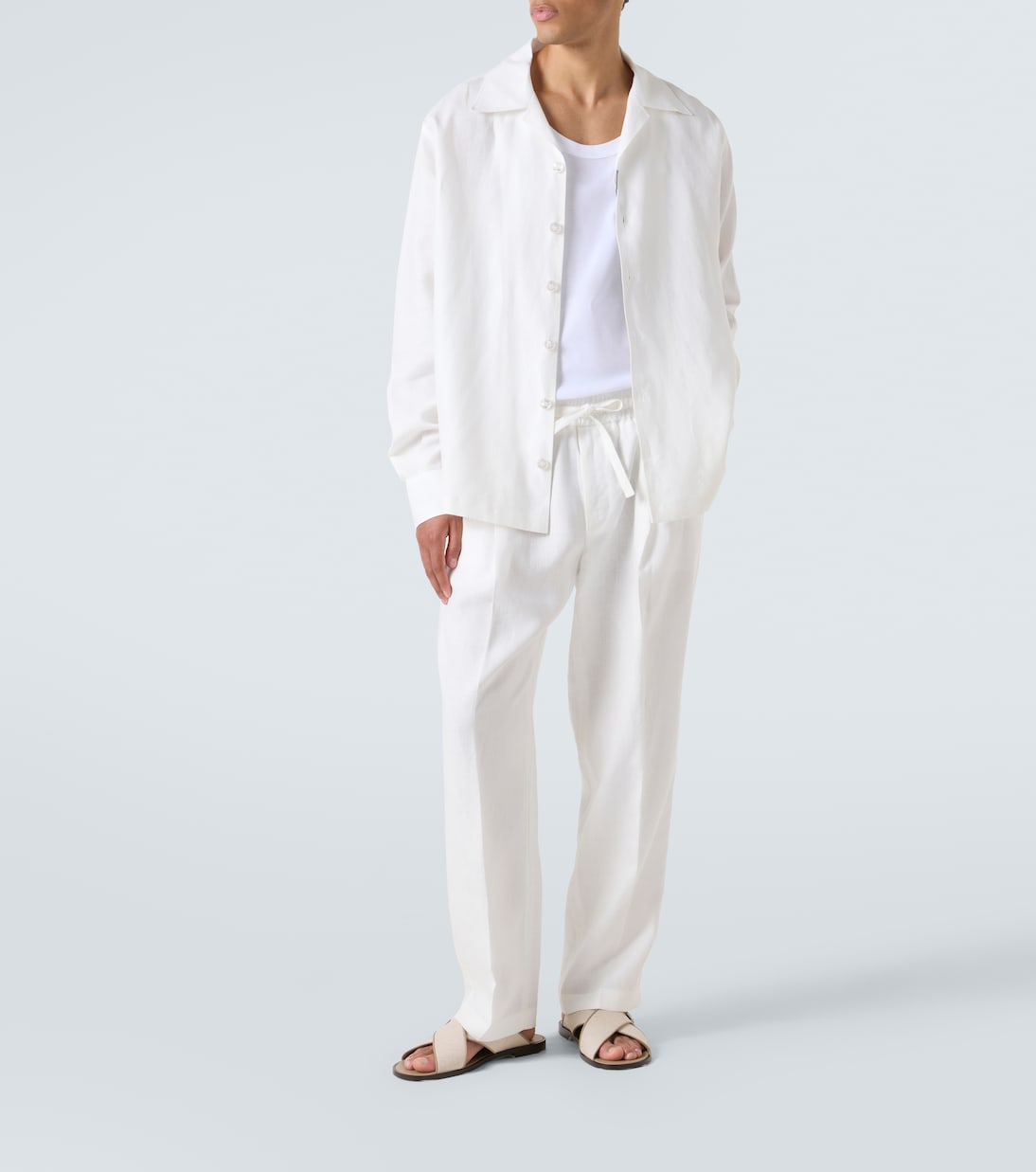 DG leather-trimmed canvas slides | Dolce&Gabbana