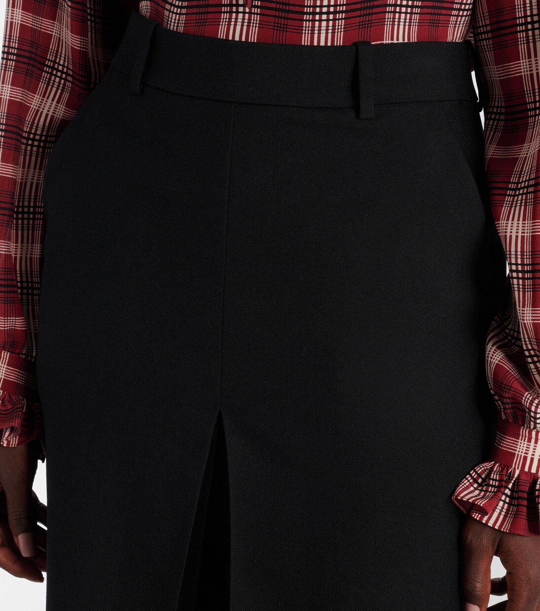 Mid-Rise Culottes aus Wolle | Saint Laurent