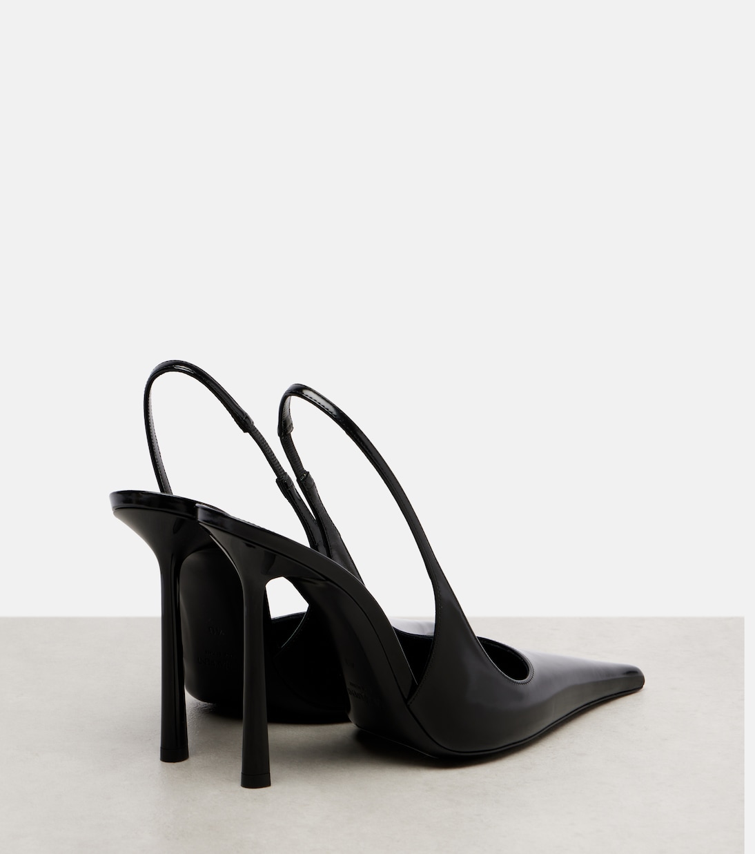 Vendome 110皮革露跟高跟鞋 | Saint Laurent