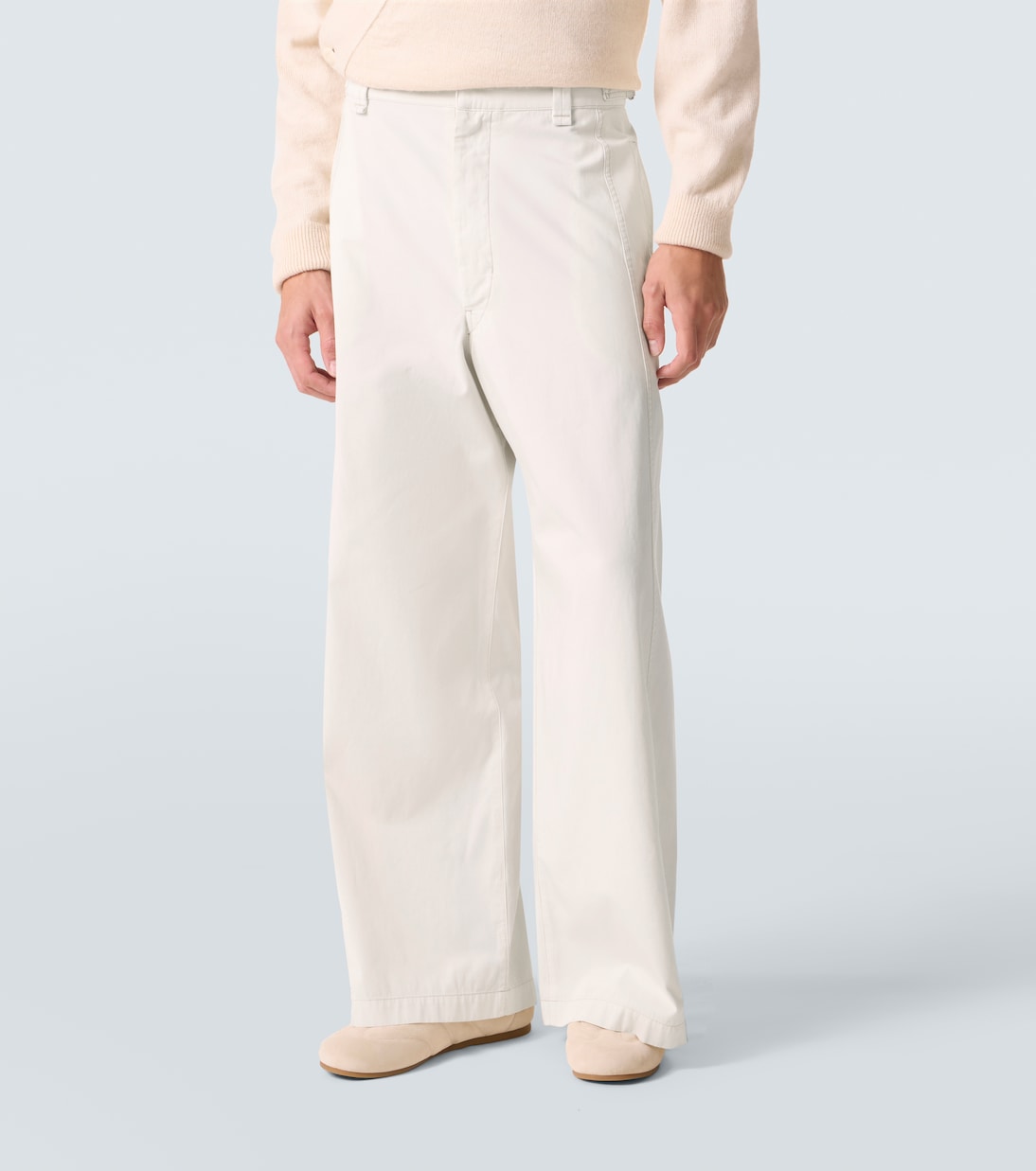 Weite Hose aus Baumwoll-Twill | Lemaire