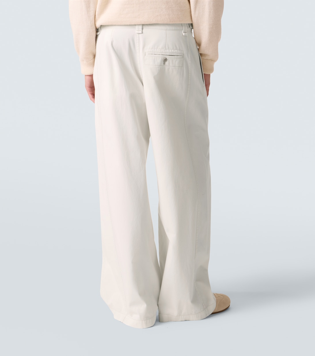 Weite Hose aus Baumwoll-Twill | Lemaire