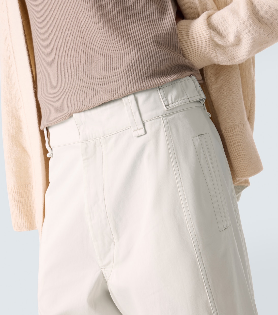 Weite Hose aus Baumwoll-Twill | Lemaire