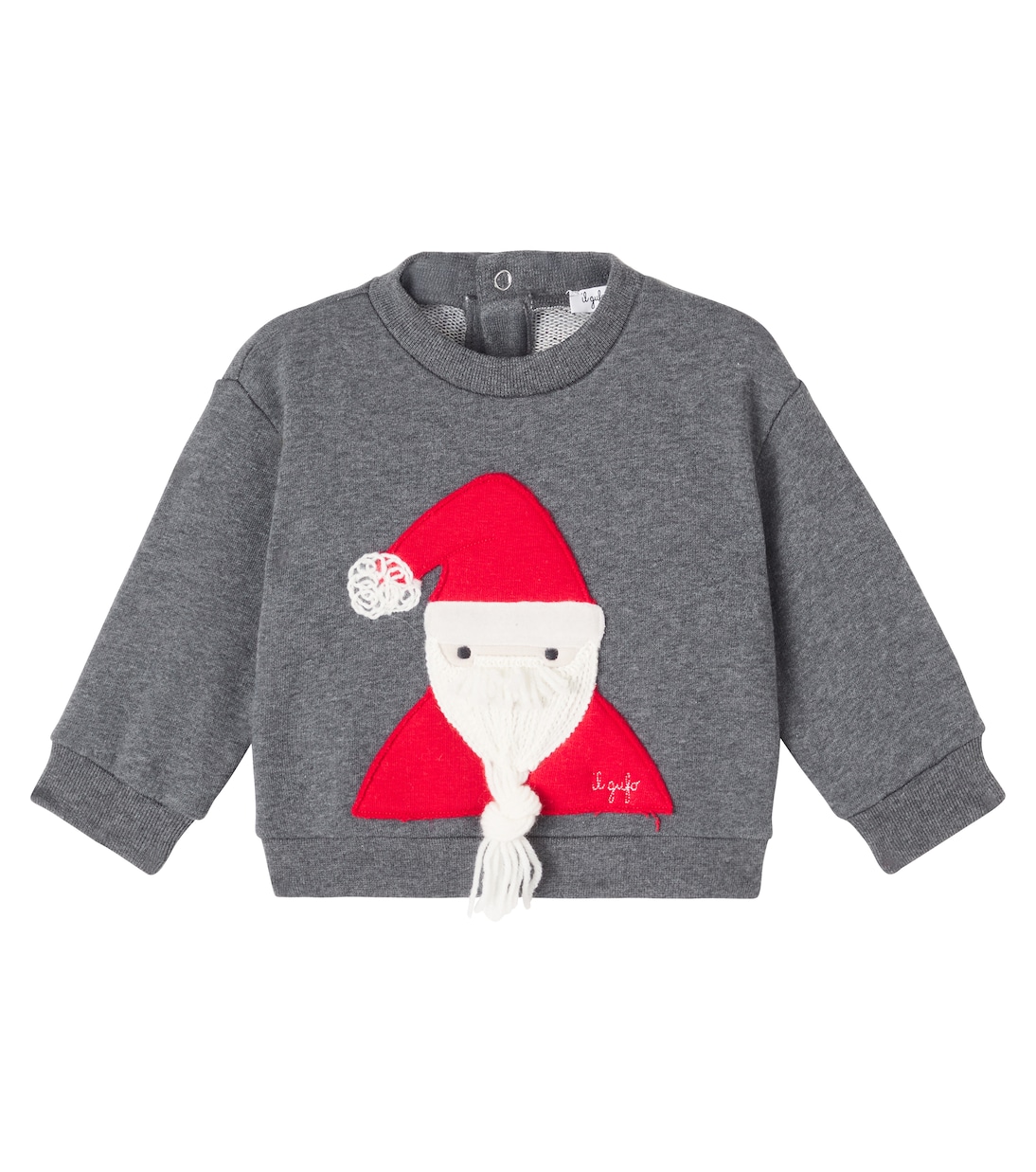 Baby embroidered cotton sweatshirt | Il Gufo