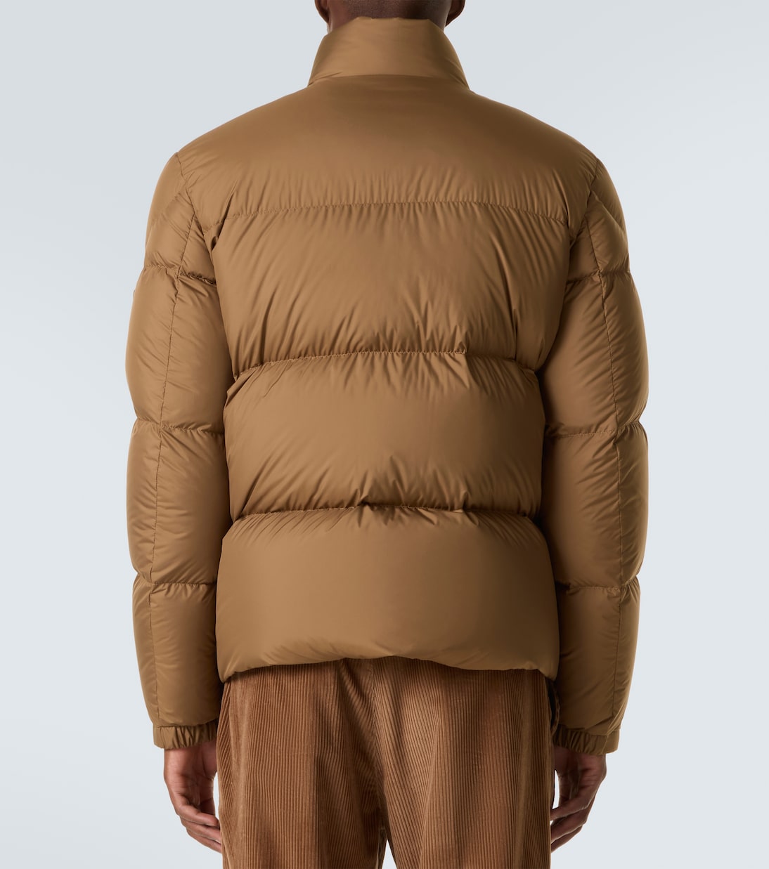 Chinon leather-trimmed down jacket | Moncler
