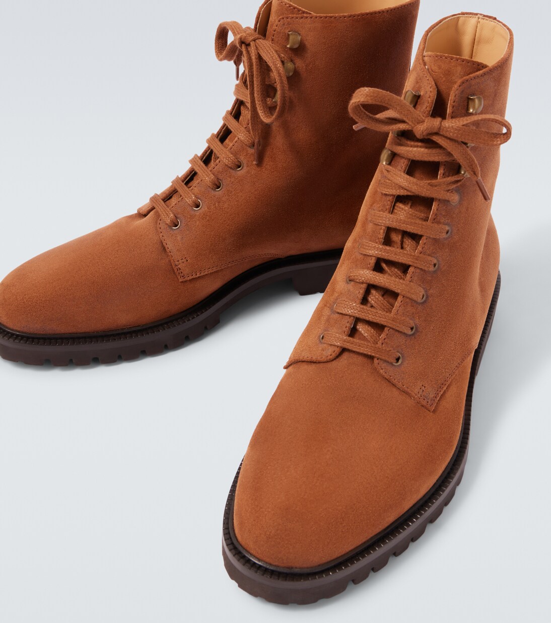 Suede lace-up boots | Brunello Cucinelli
