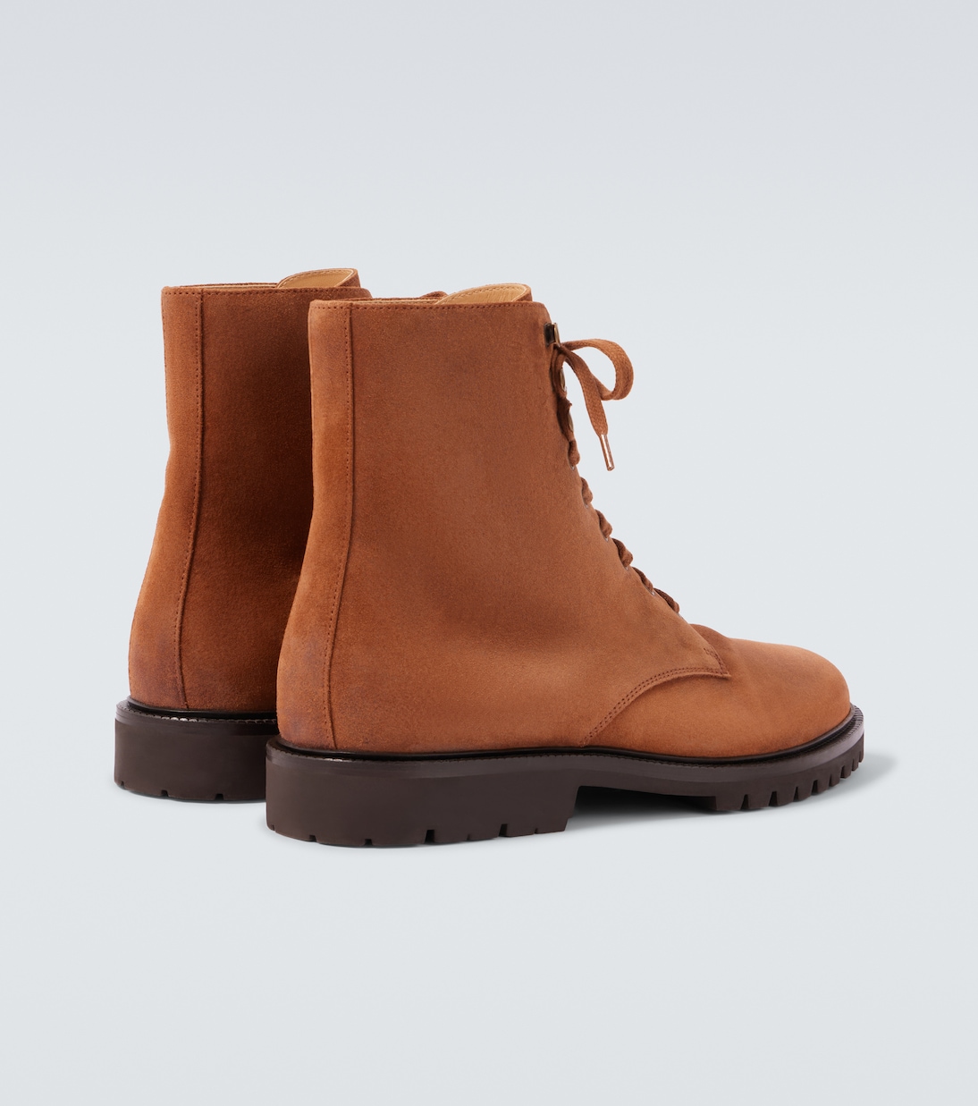 Suede lace-up boots | Brunello Cucinelli