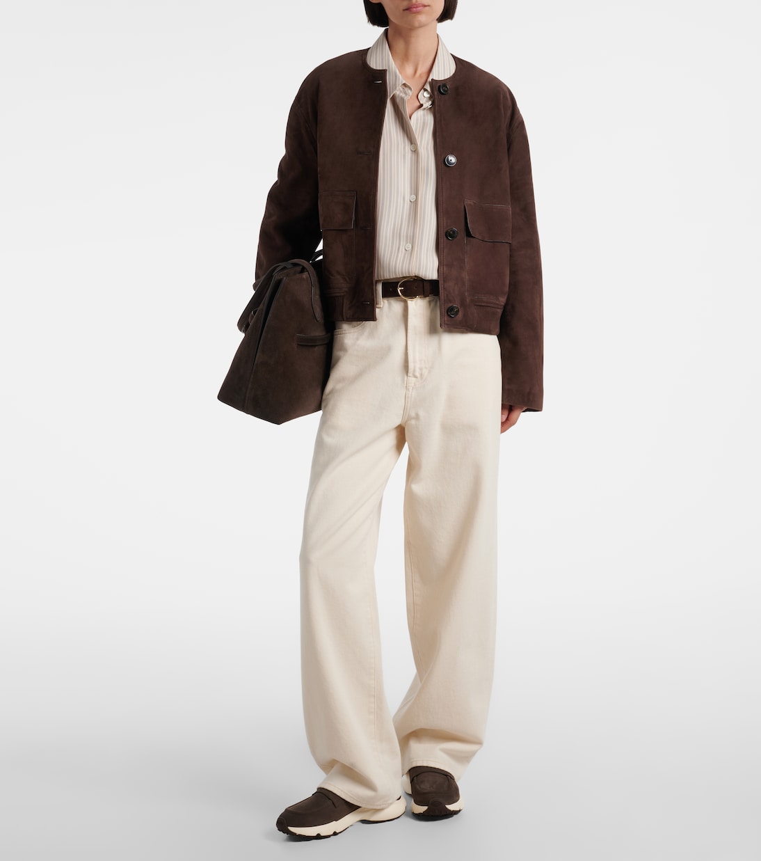 Slip-Ons aus Leder mit Shearling | Tod's