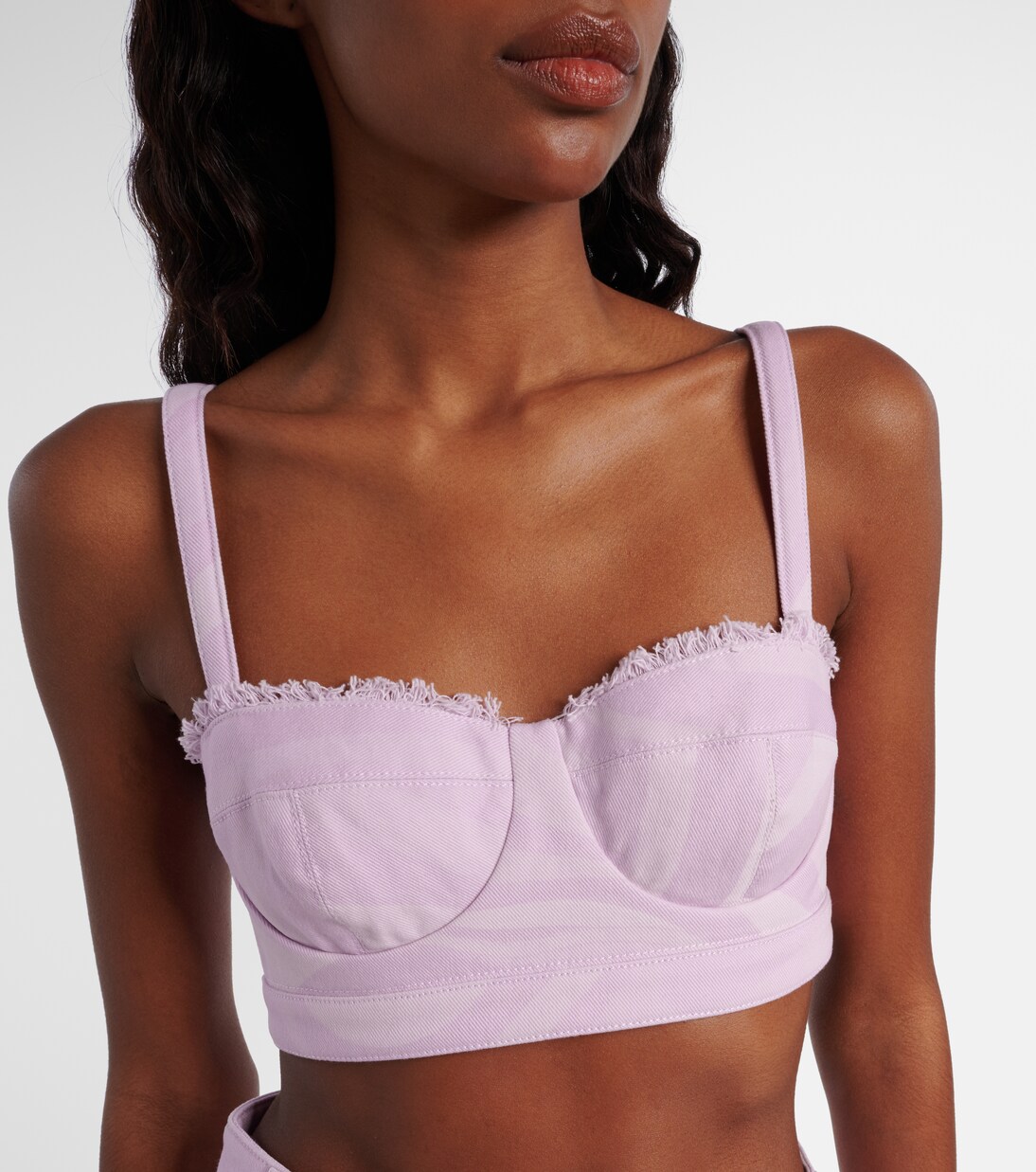 Brassière Marmo en jean | Pucci