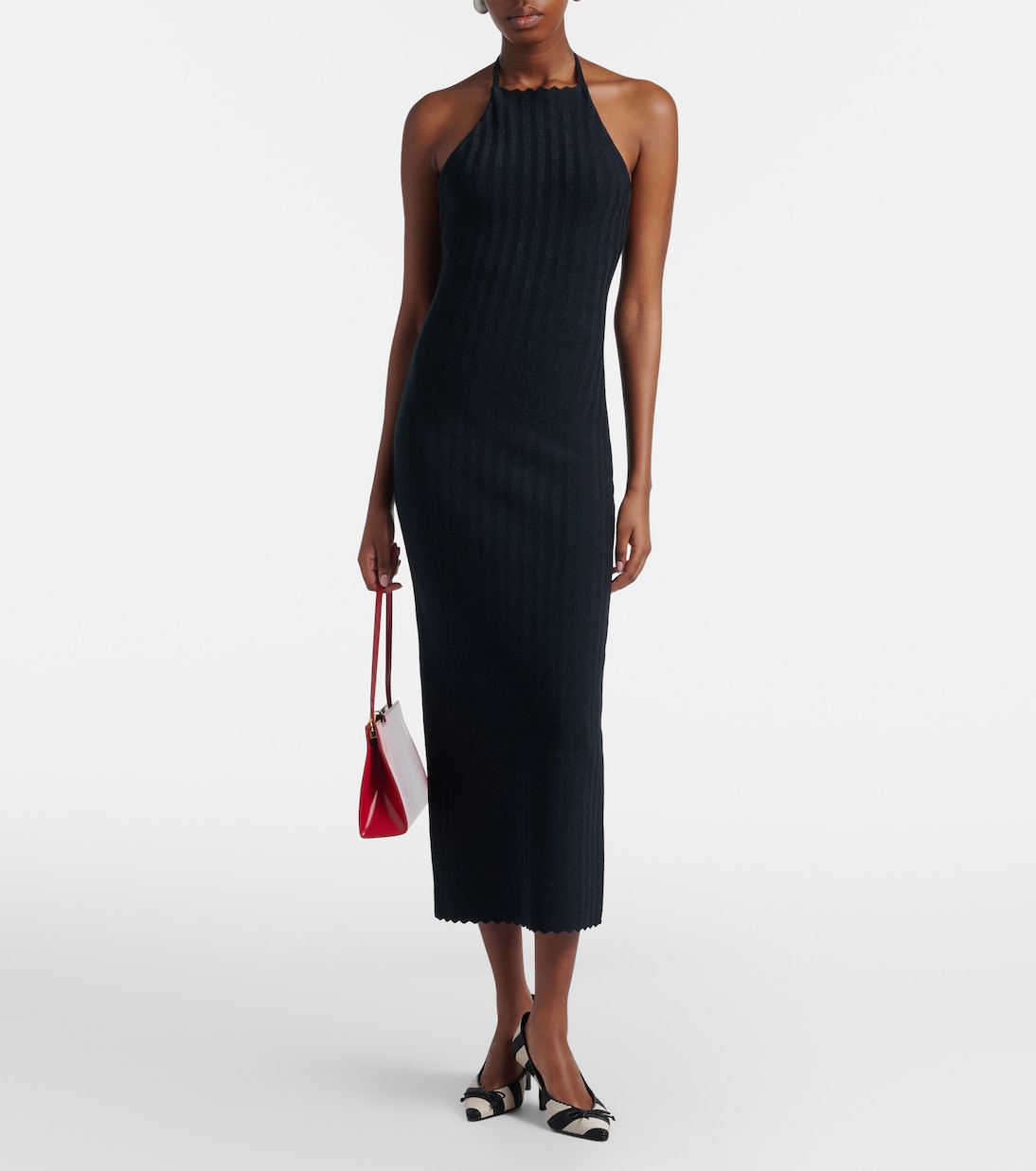 Robe midi Tablier en maille  | Jacquemus