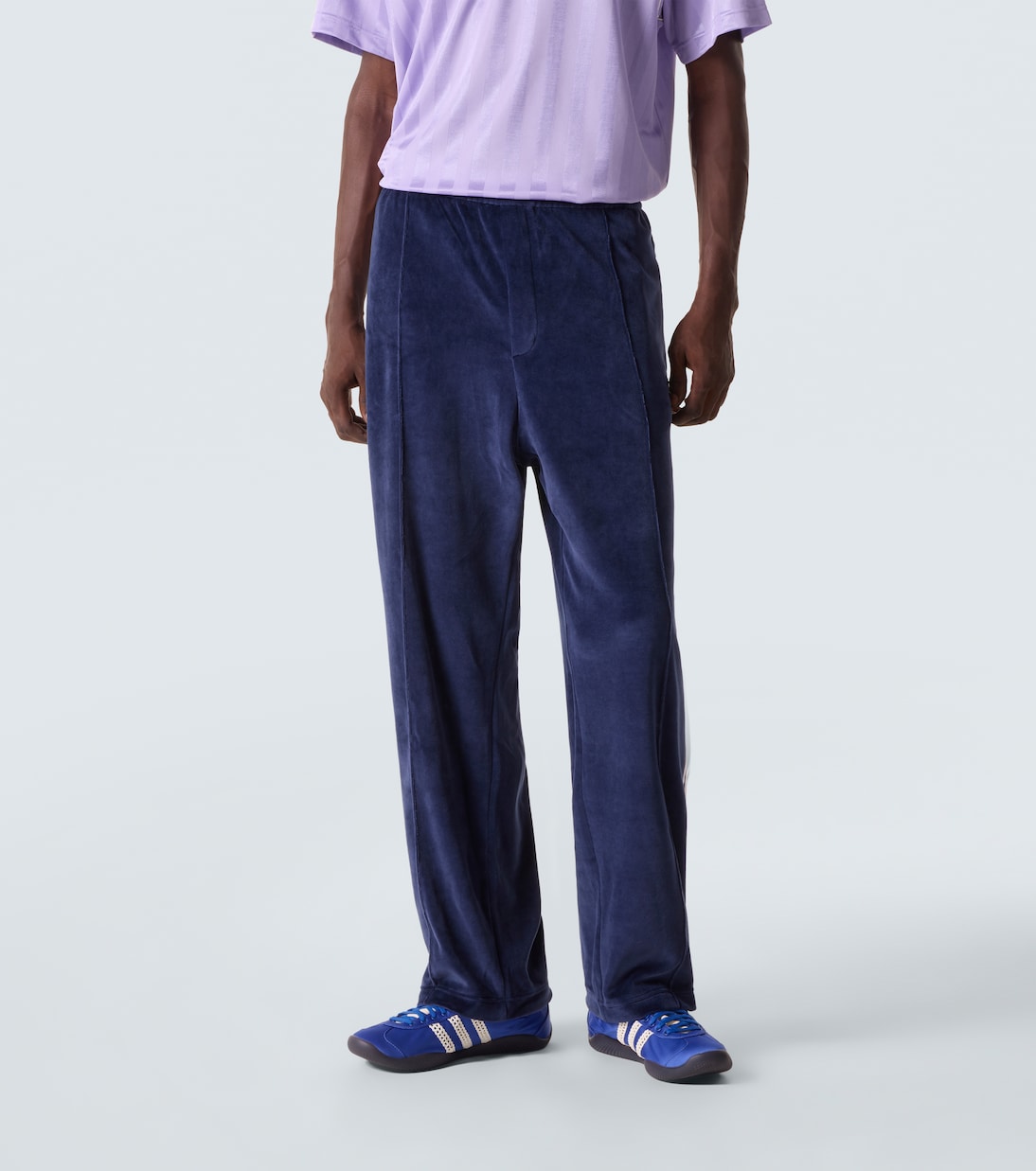 x Wales Bonner cotton-blend velvet straight pants | Adidas