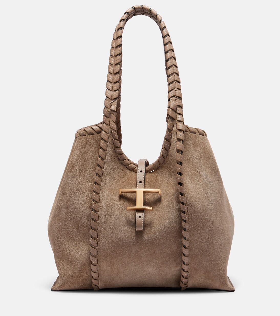 T Timeless Medium suede tote bag | Tod's