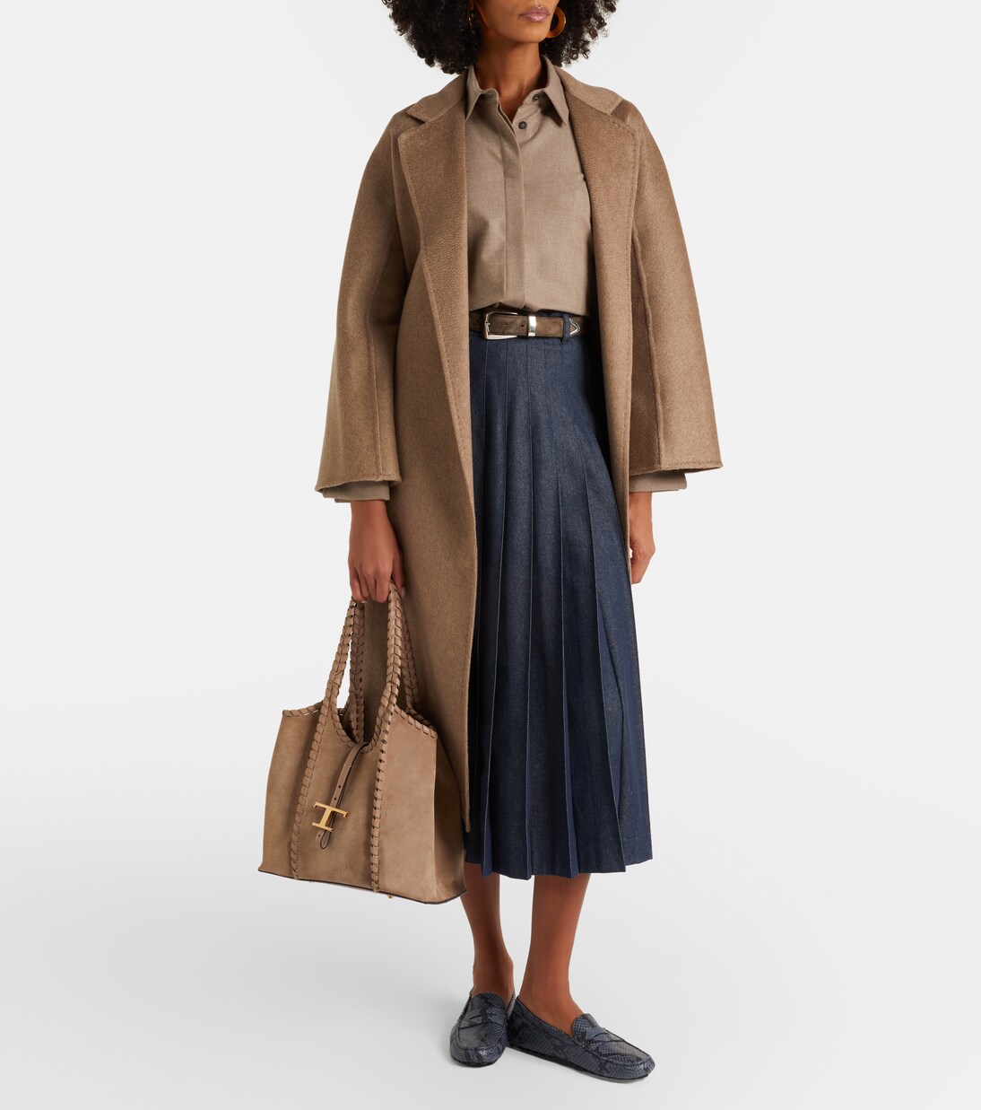 T Timeless Medium suede tote bag | Tod's