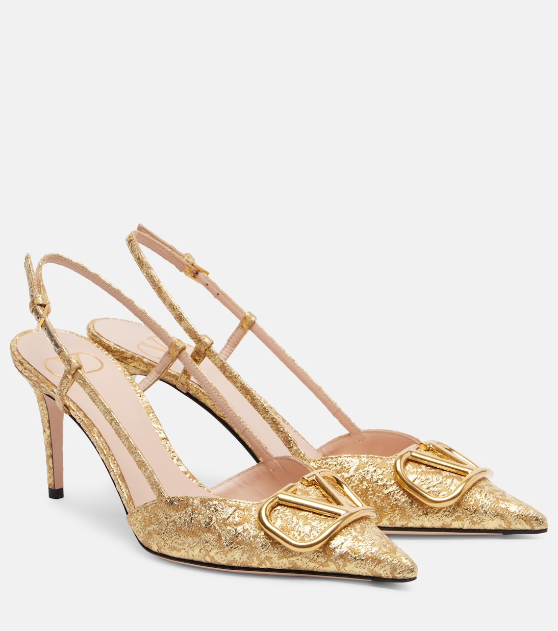 VLogo 80 jacquard slingback pumps | Valentino Garavani