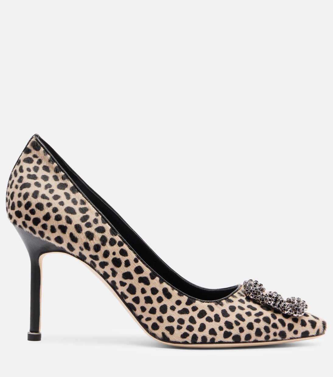 Hangisi 90 leopard-print calf hair pumps | Manolo Blahnik