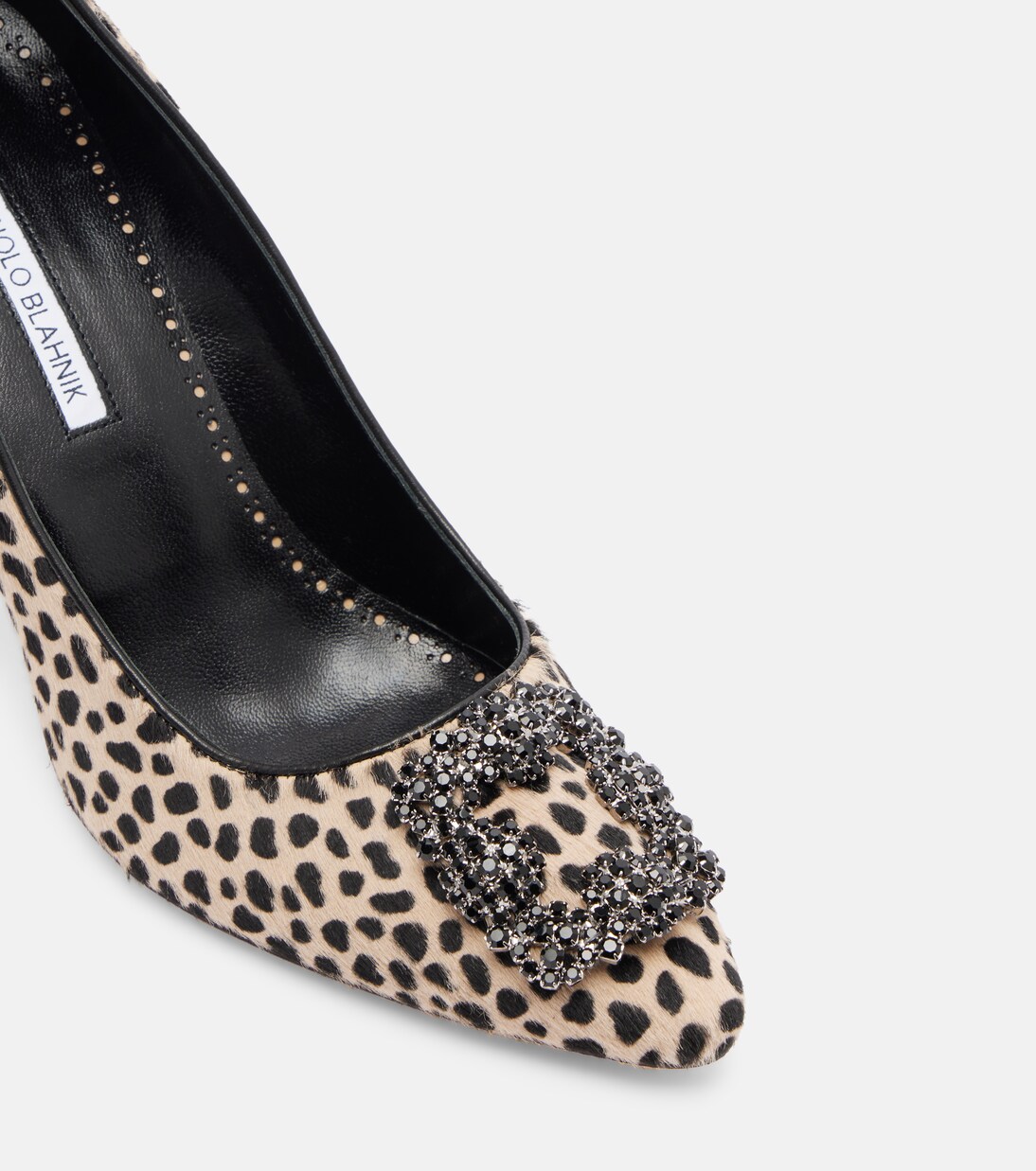 Hangisi 90 leopard-print calf hair pumps | Manolo Blahnik