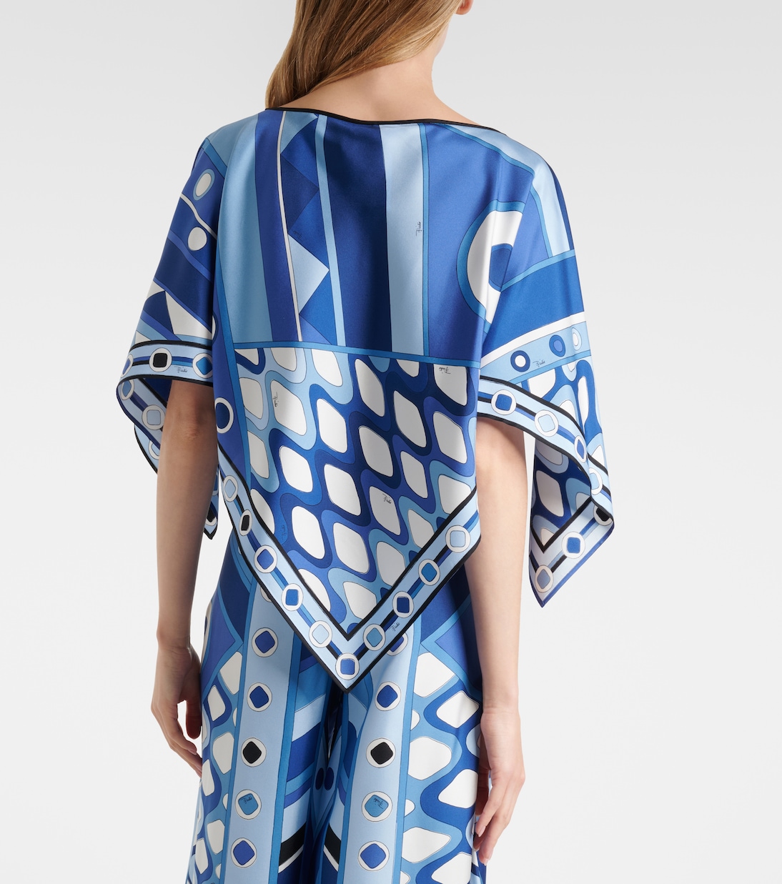 Top Vivara de satén de seda estampado | Pucci