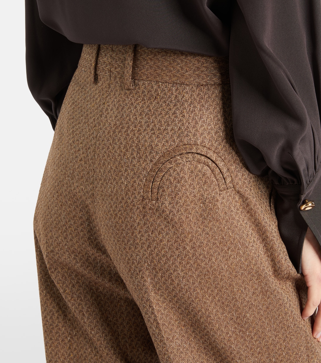 Weite Hose Amel aus Seide und Wolle | Blazé Milano