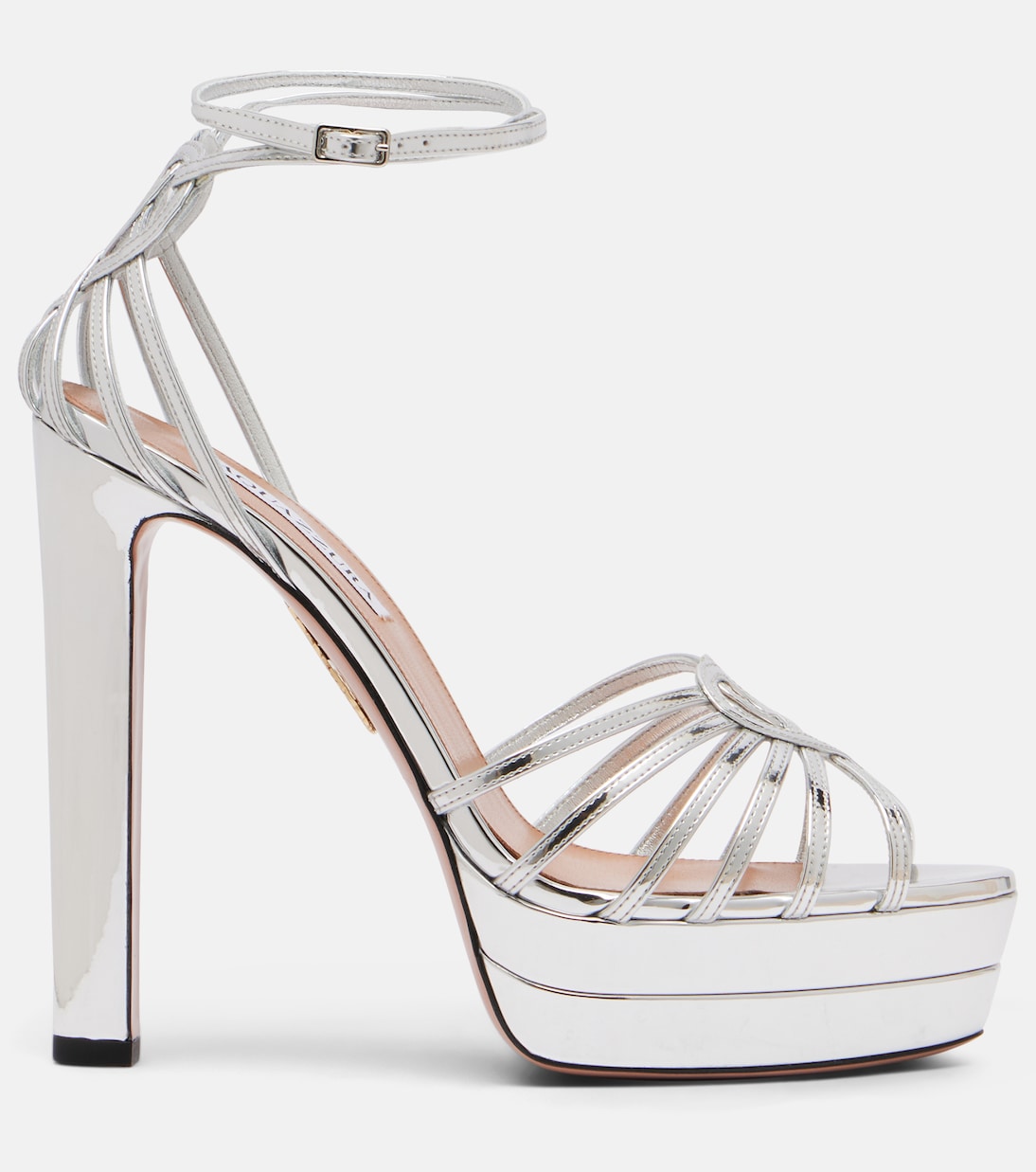 Sweetheart leather platform sandals | Aquazzura