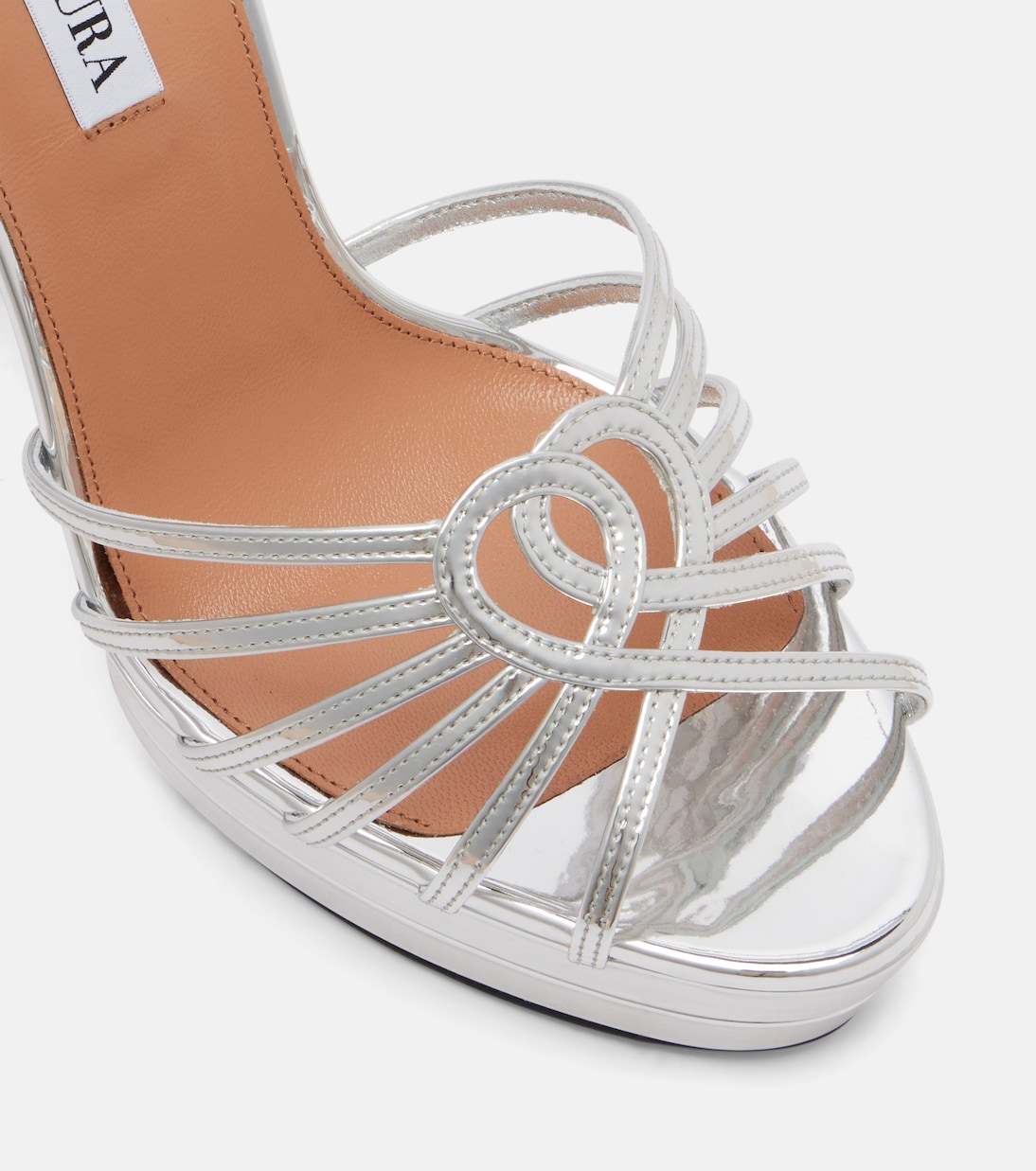 Sweetheart leather platform sandals | Aquazzura