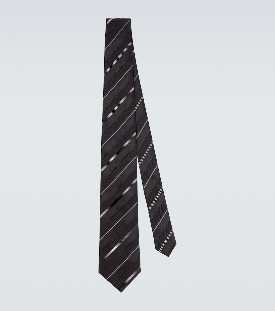 Cravate rayée en soie | Brunello Cucinelli