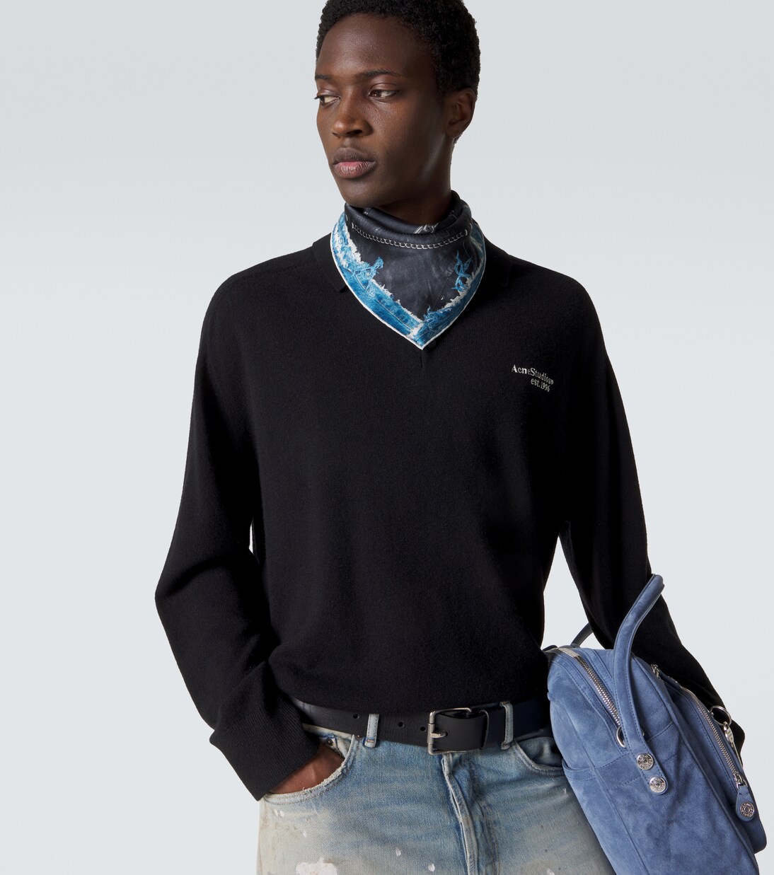 Trompe l'œil silk scarf | Acne Studios