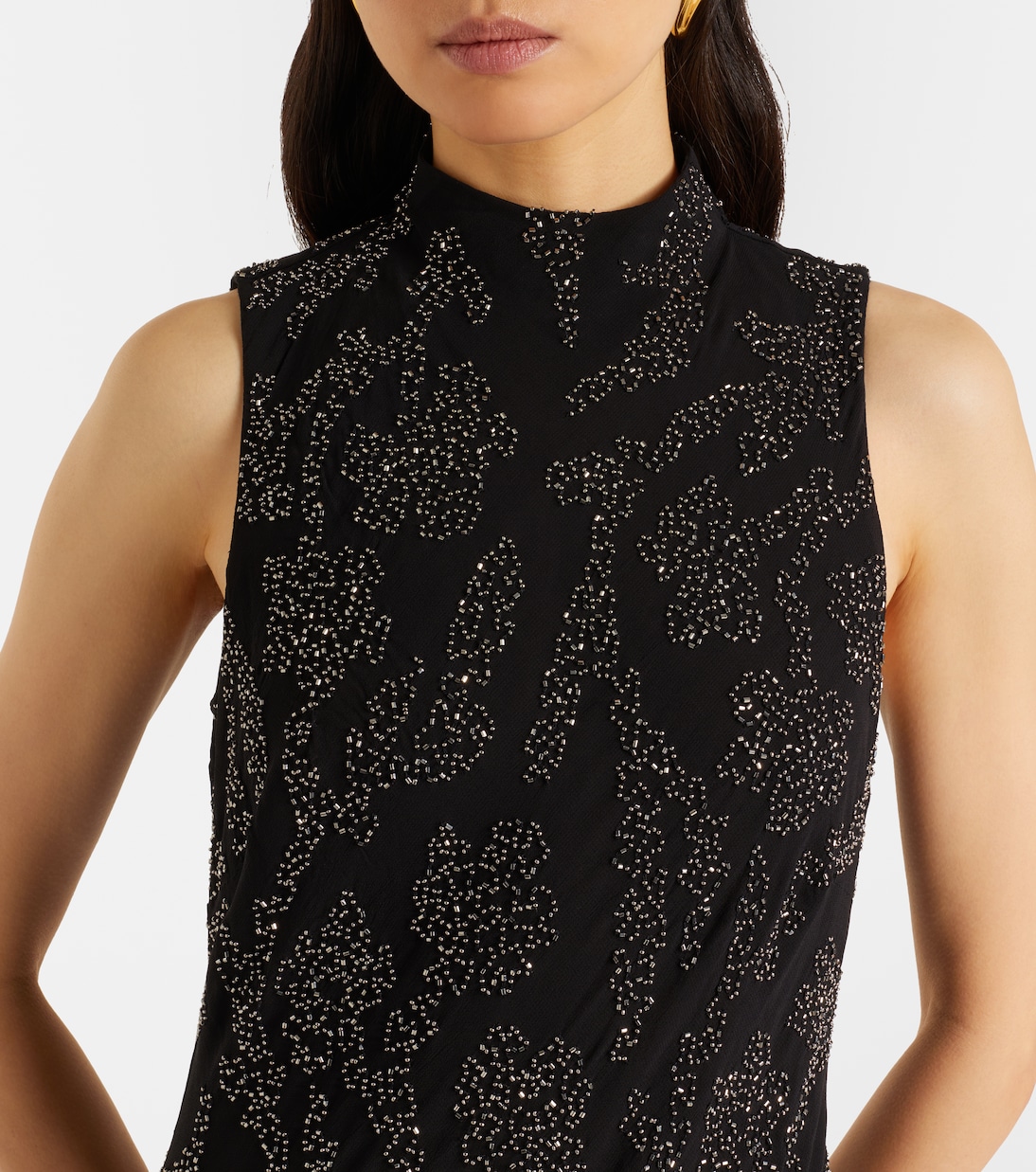 Verziertes Maxikleid Sylven aus Georgette | Veronica Beard