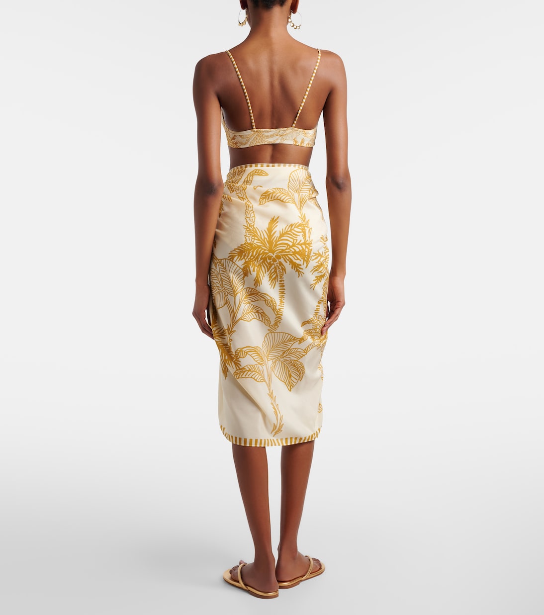 Paréo Jungle imprimé en coton et soie | Eres