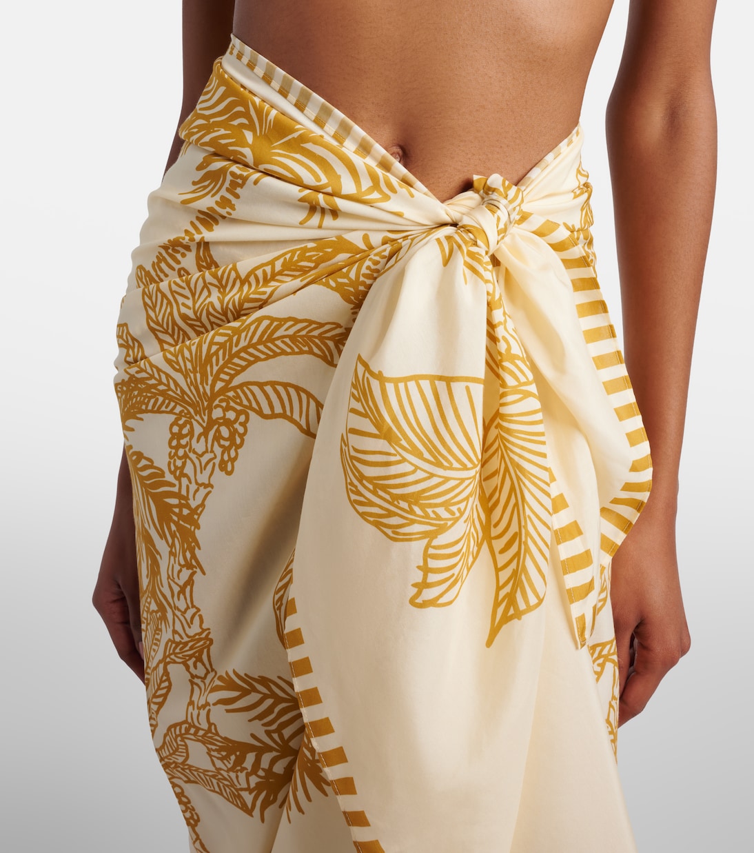 Paréo Jungle imprimé en coton et soie | Eres