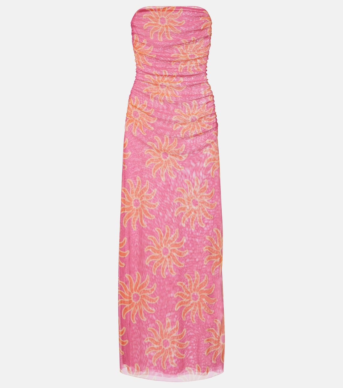 Daphne印花网布中长连衣裙 | Cala de la Cruz