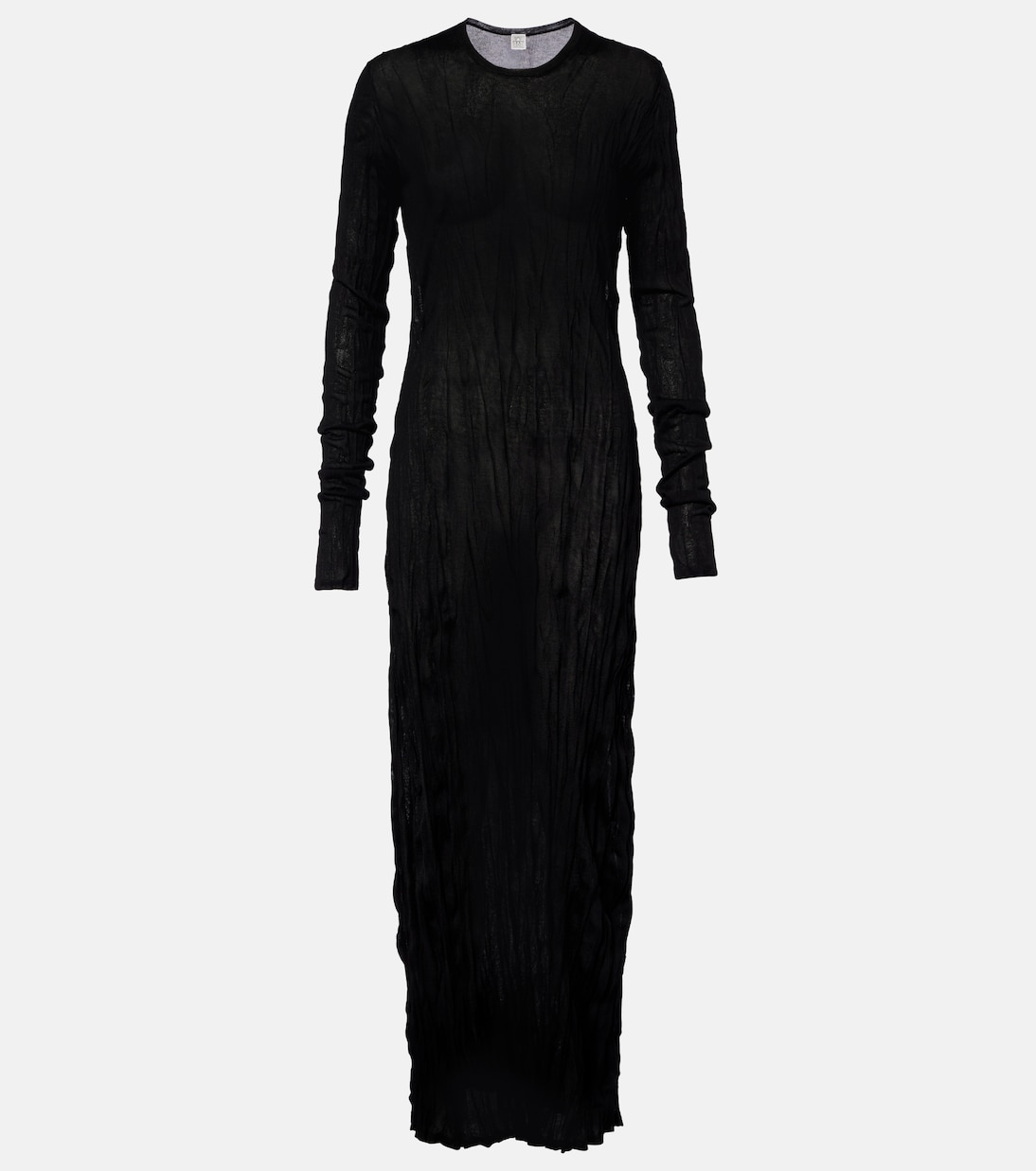 Vestido largo plisado | Toteme