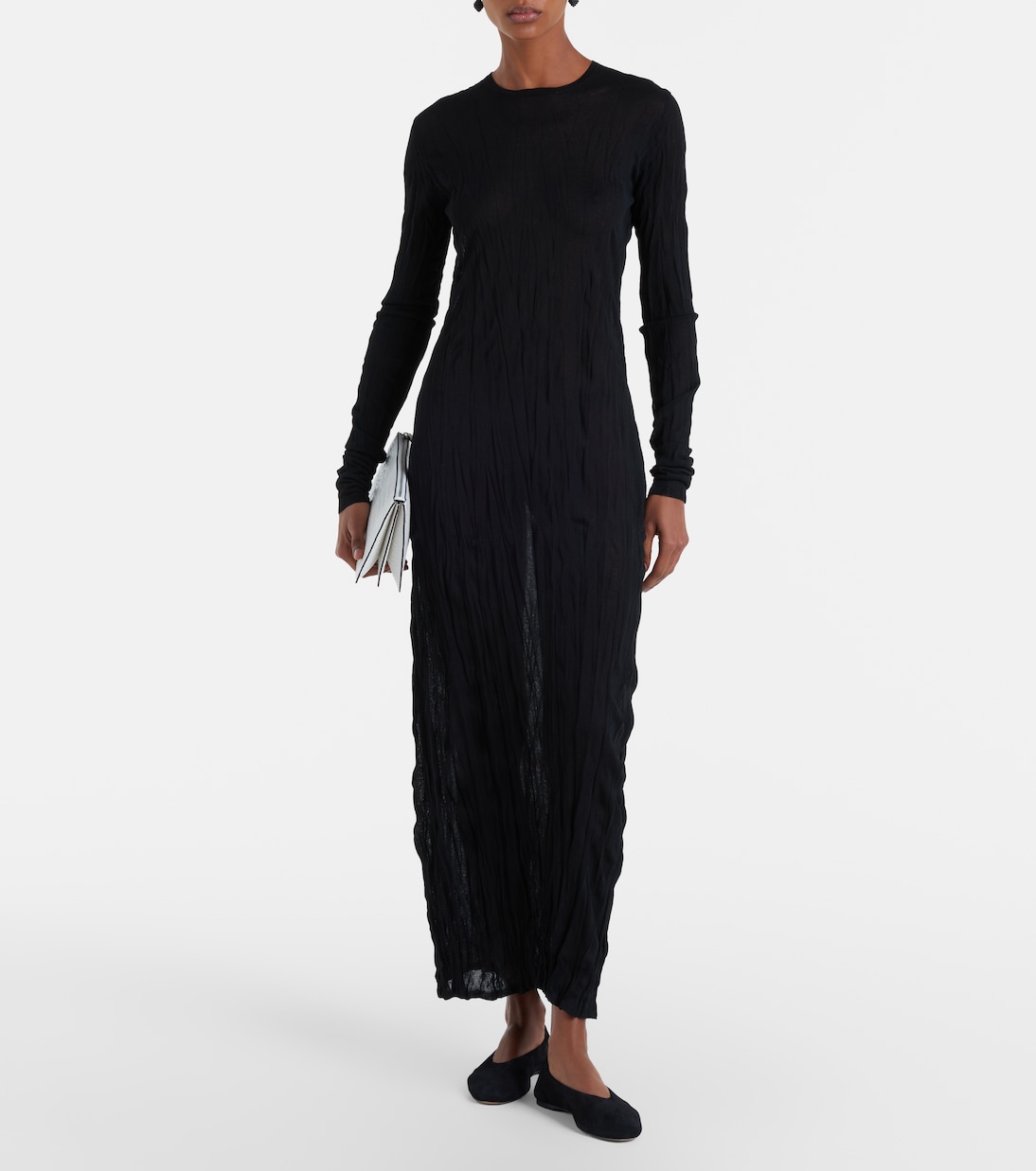 Vestido largo plisado | Toteme