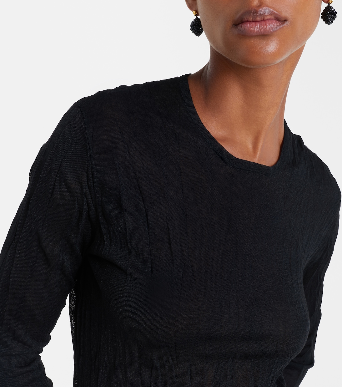 Vestido largo plisado | Toteme