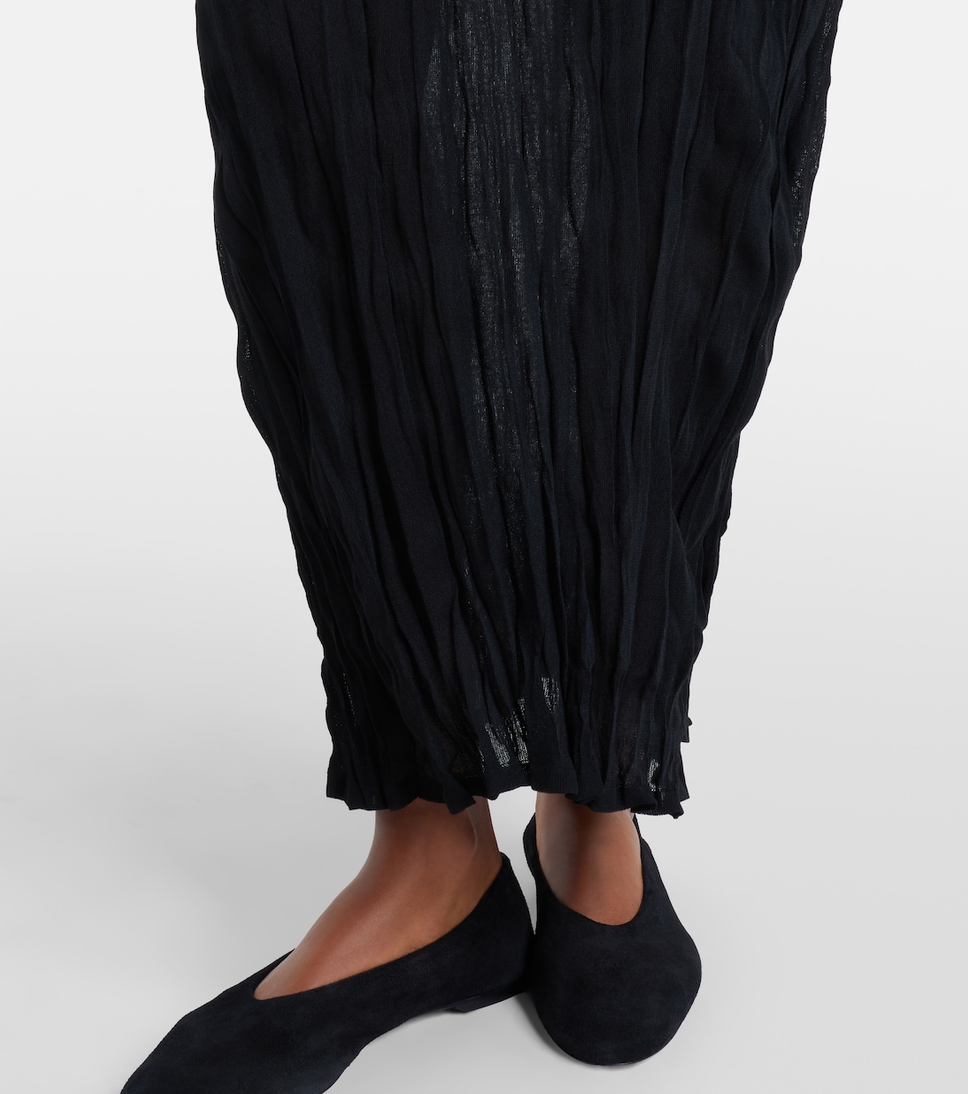 Vestido largo plisado | Toteme