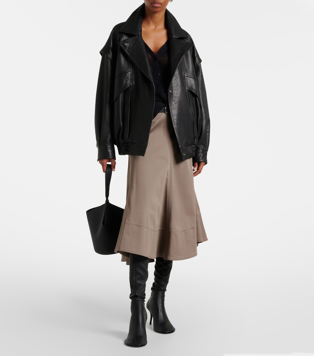 Micah leather jacket | Nour Hammour