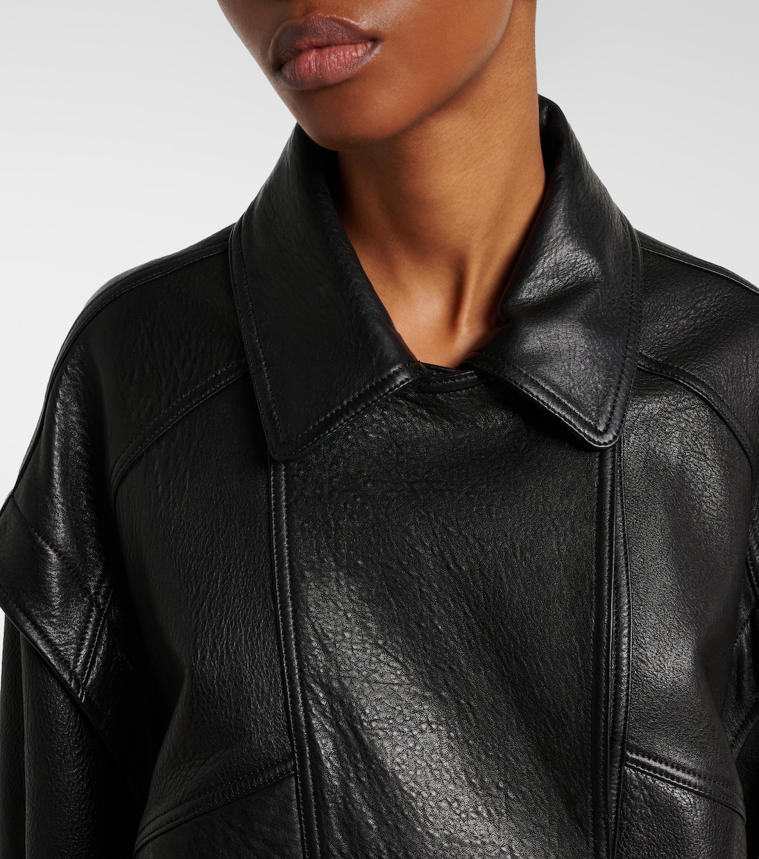 Micah leather jacket | Nour Hammour