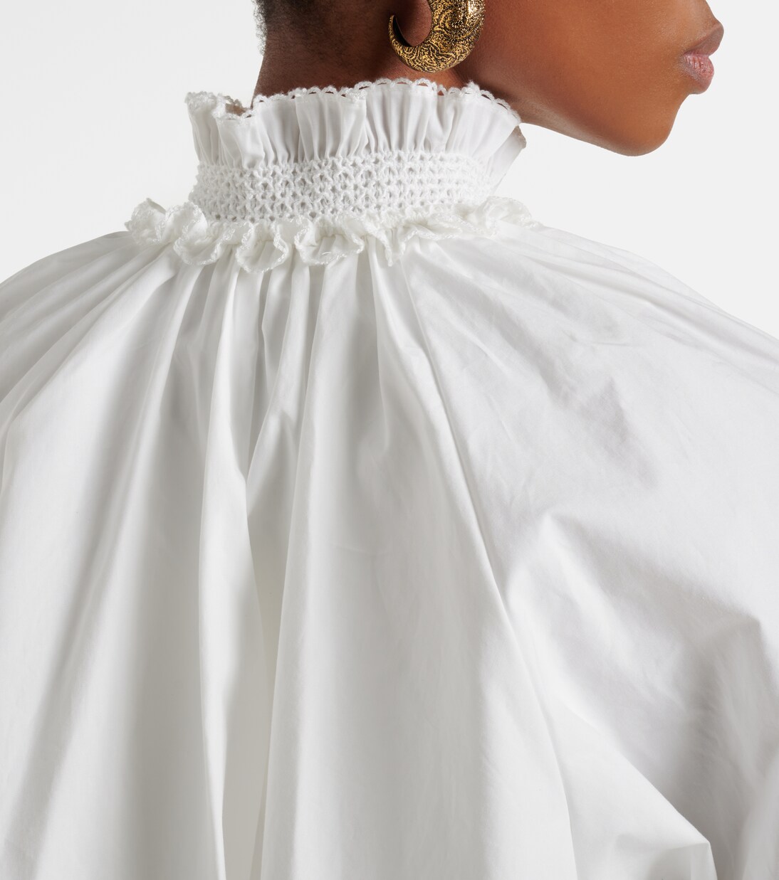 Alchemy lace-trimmed cotton poplin maxi dress | Zimmermann