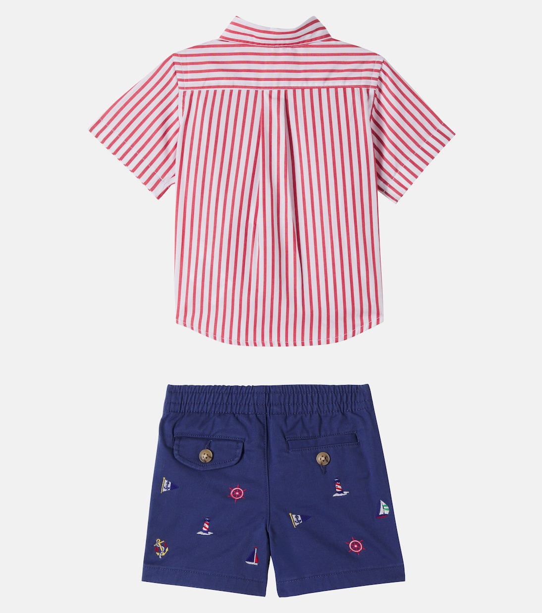 Bébé – Ensemble chemise et short rayé en coton | Polo Ralph Lauren Kids